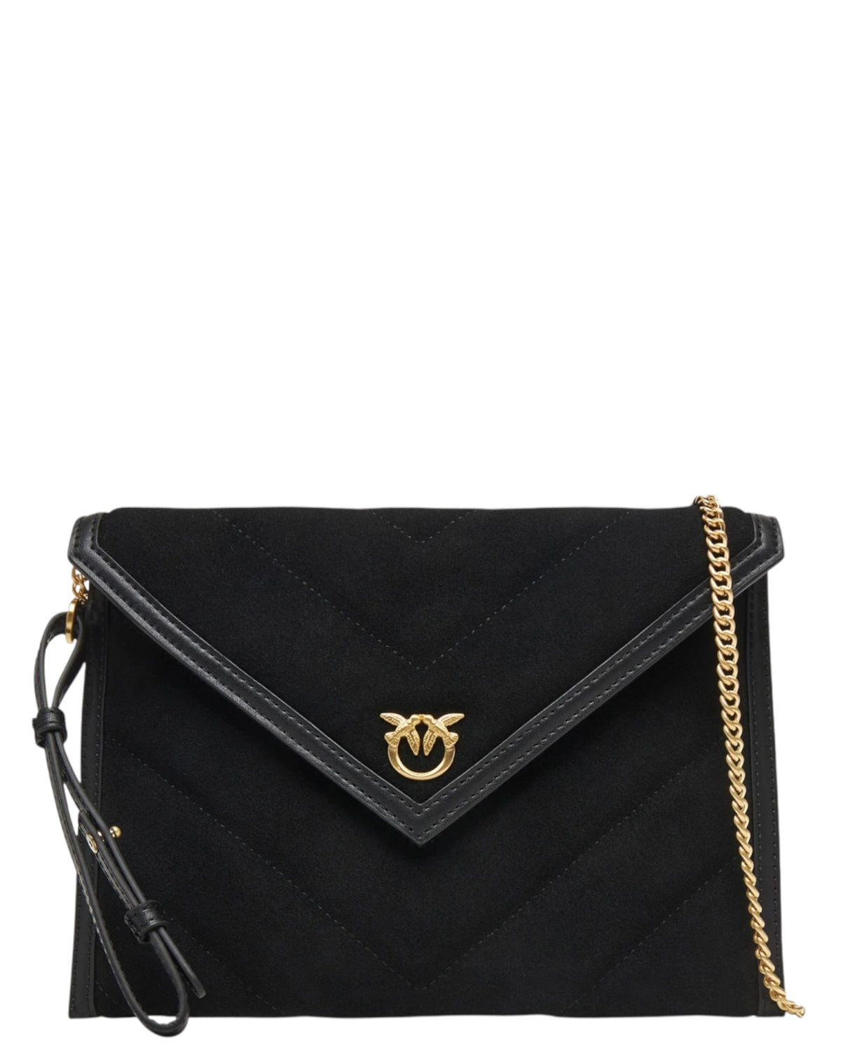 Τσάντα από suede με λογότυπο Love Birds