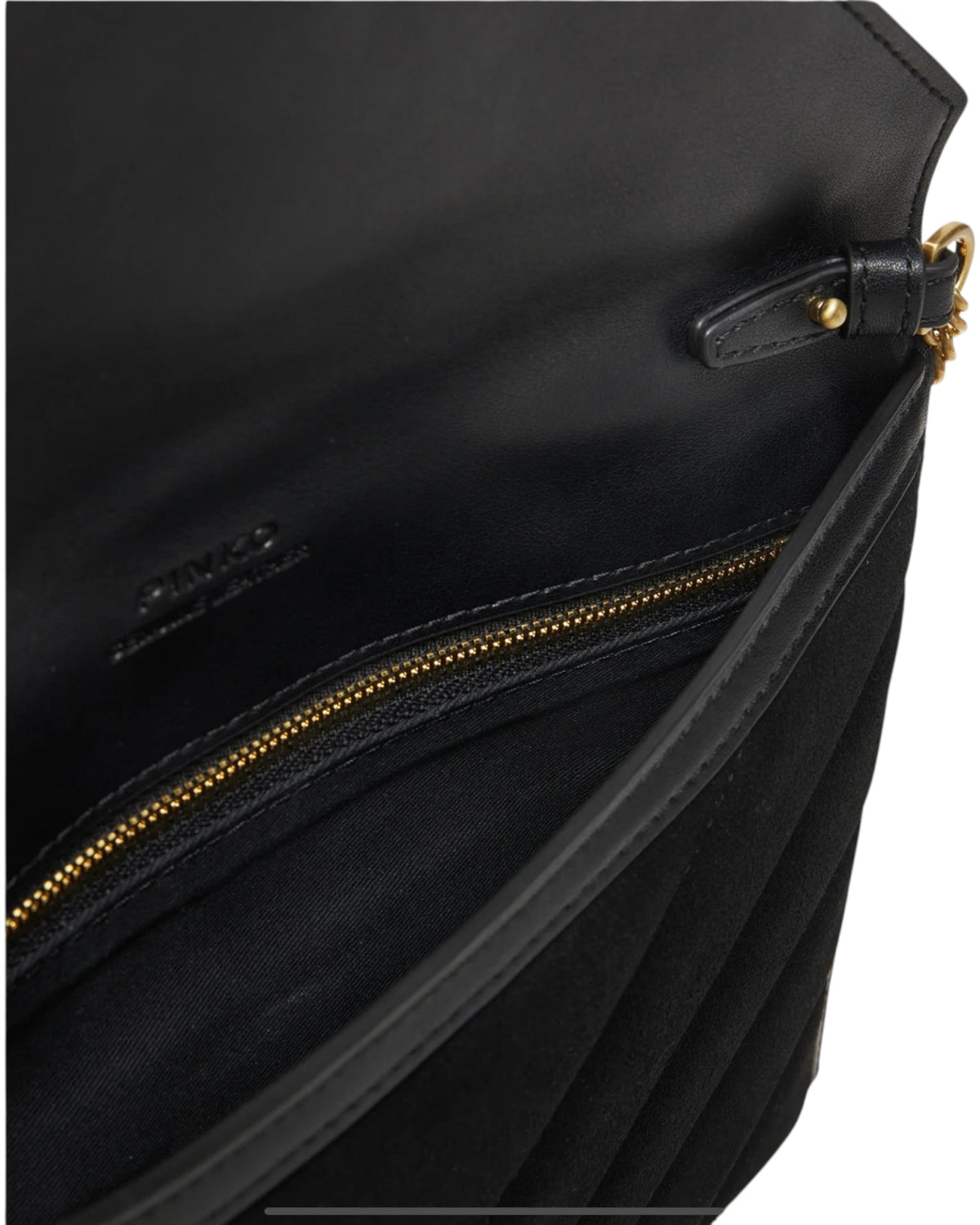 Τσάντα από suede με λογότυπο Love Birds