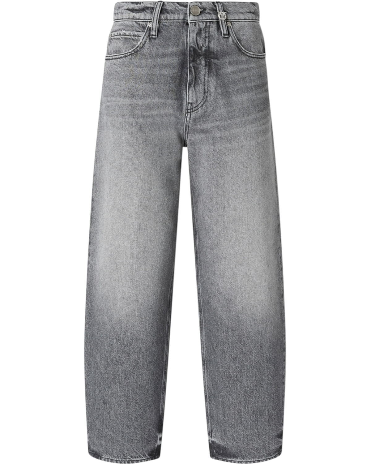 Τζιν balloon από γκρι denim ESTELLE EGG