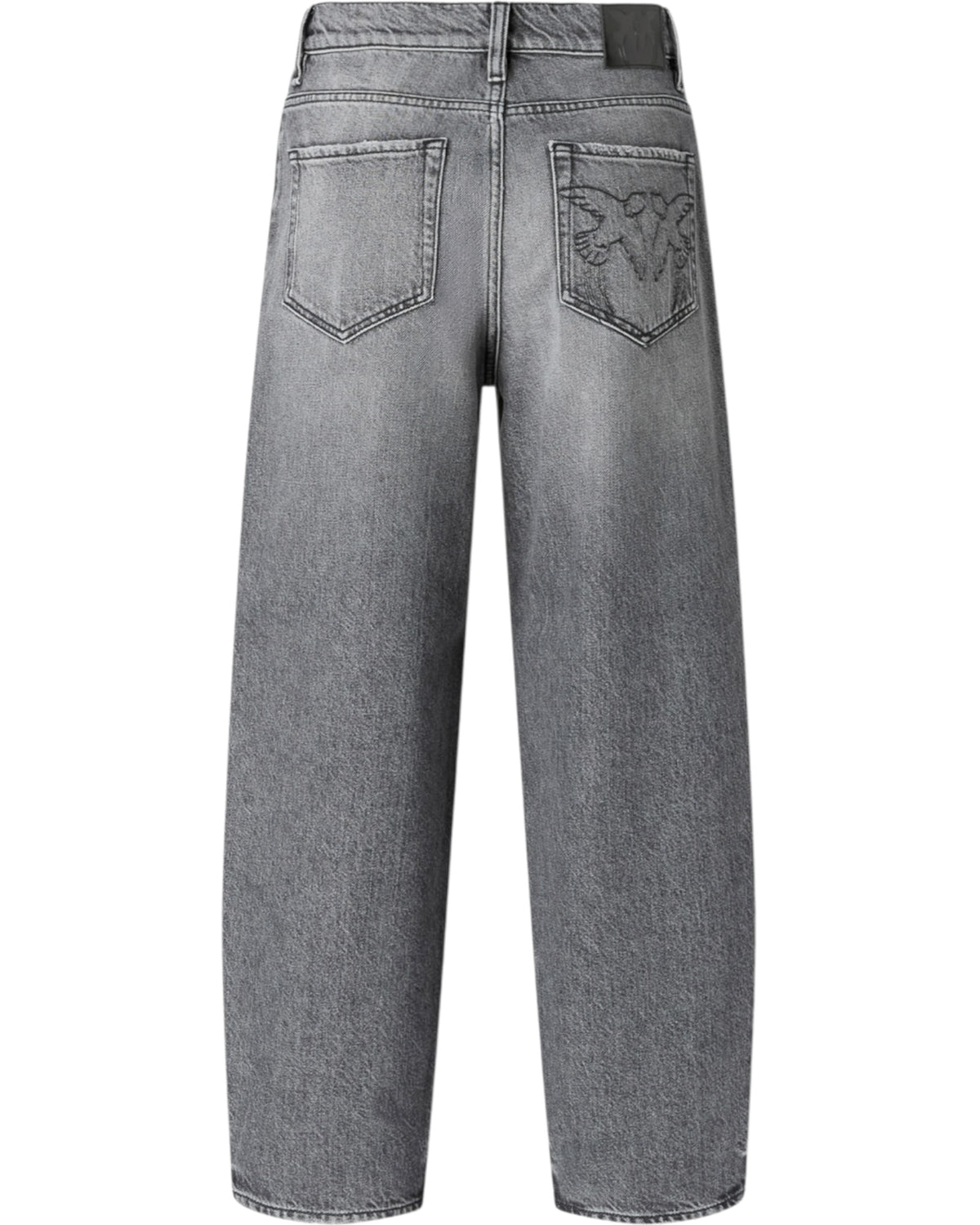 Τζιν balloon από γκρι denim ESTELLE EGG