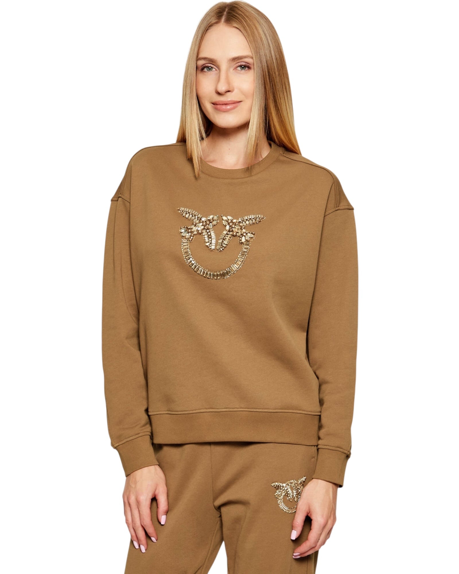 Φούτερ με στρογγυλή λαιμόκοψη NELLY