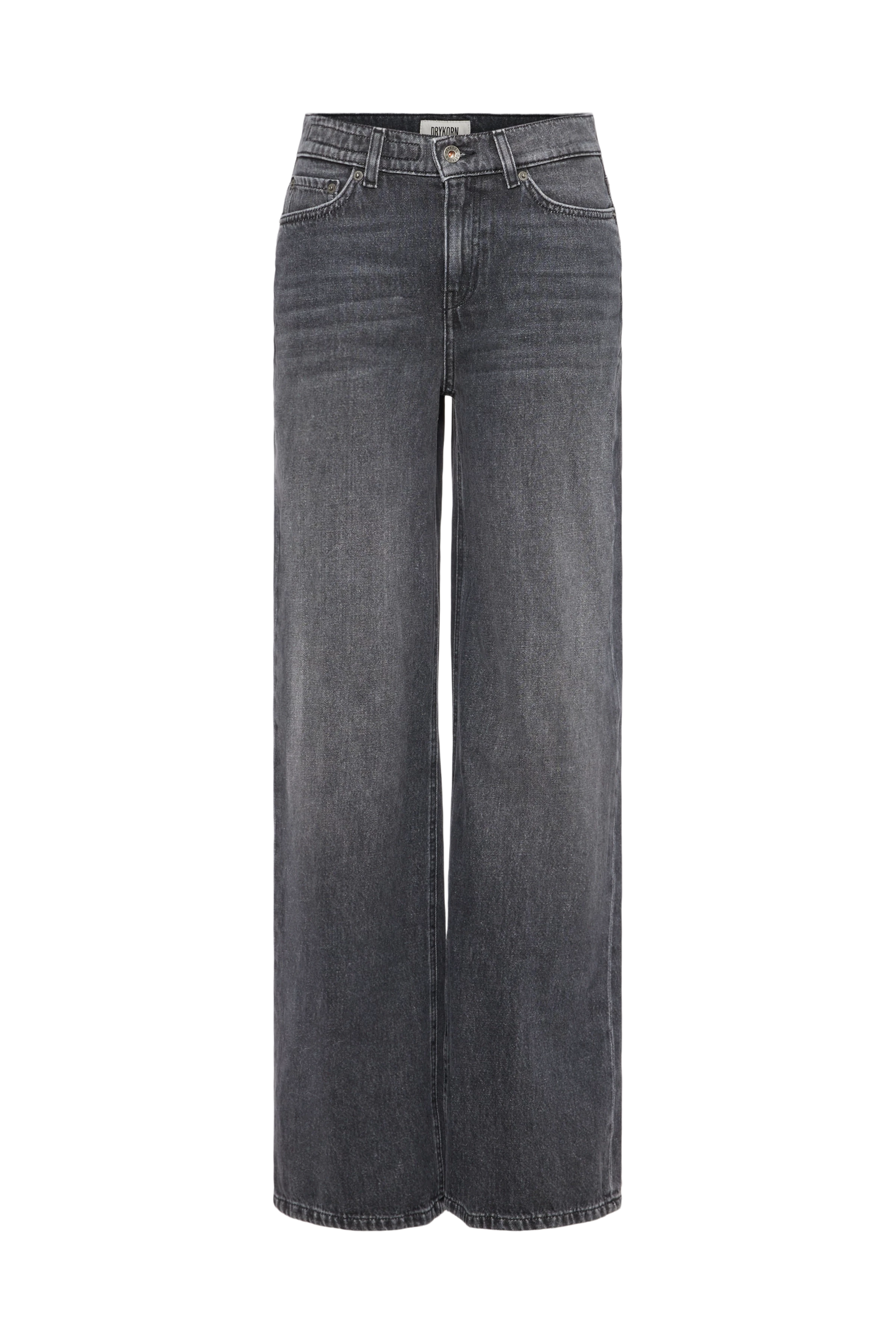 Mid-waist jeans σε γκρι denim FLUNG