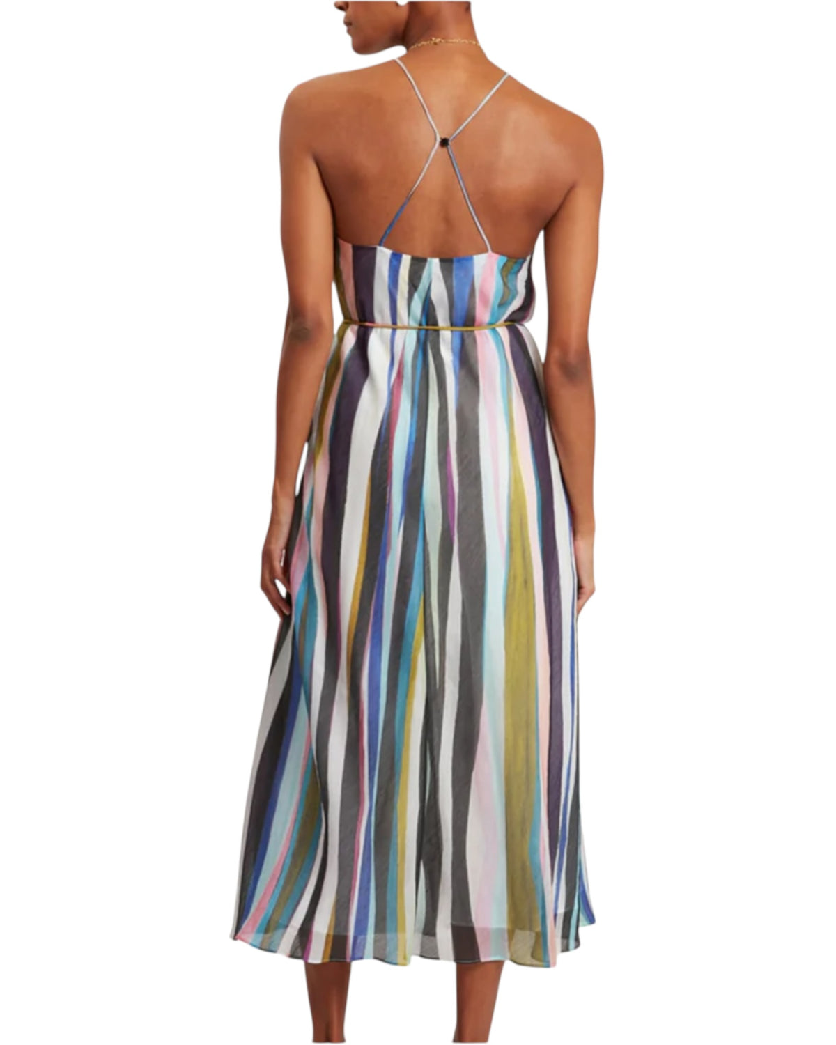 Maxi φόρεμα halter neck AZURRA
