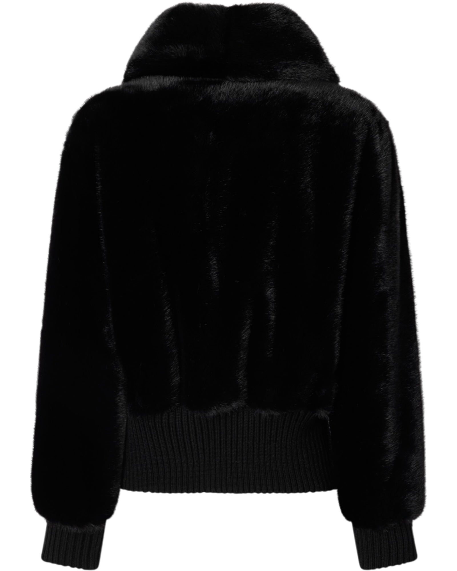 Μπουφάν bomber από τεχνητή γούνα BAGELS