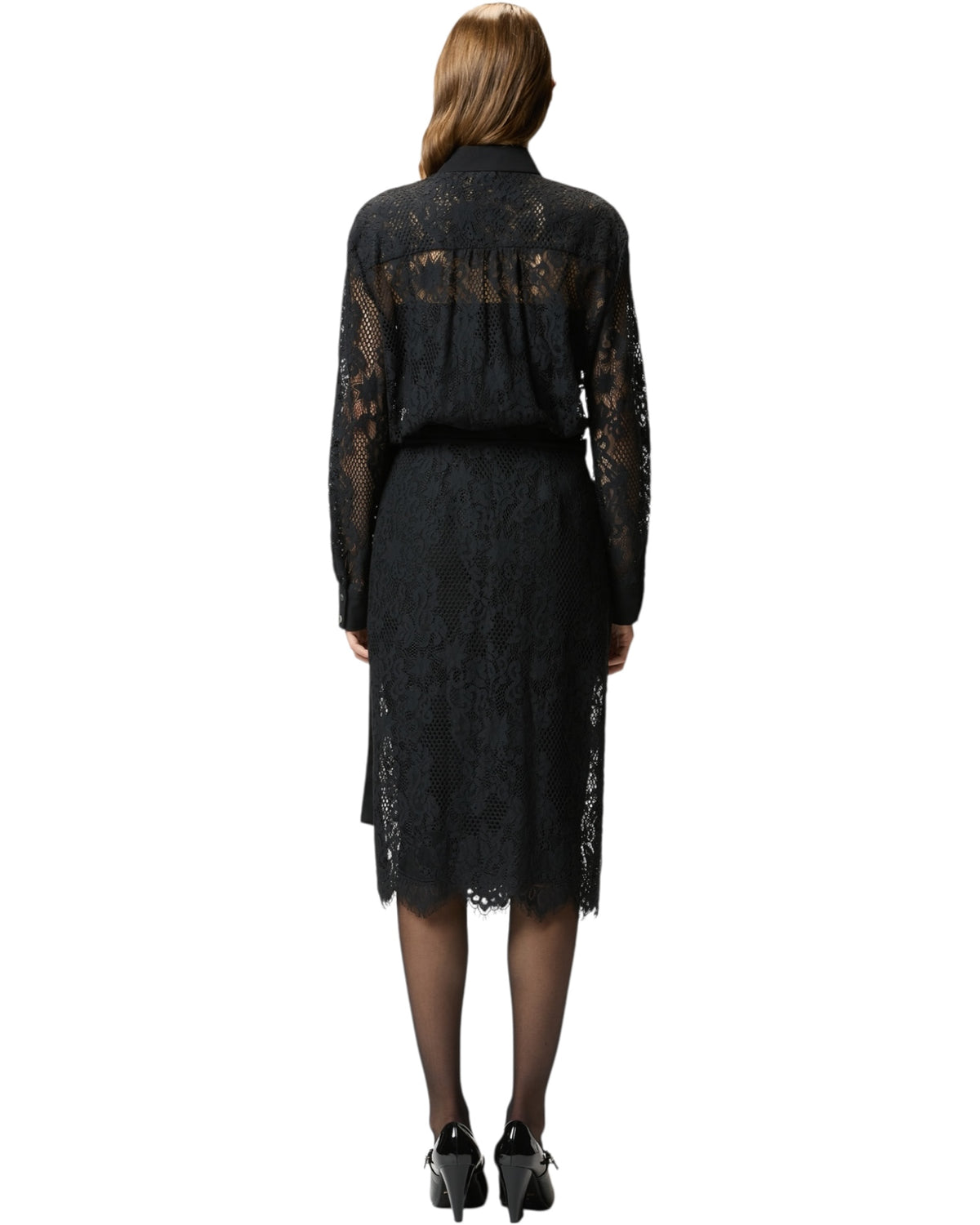 Μίντι φόρεμα από ρεμπροντέ δαντέλα ANTIPASTO