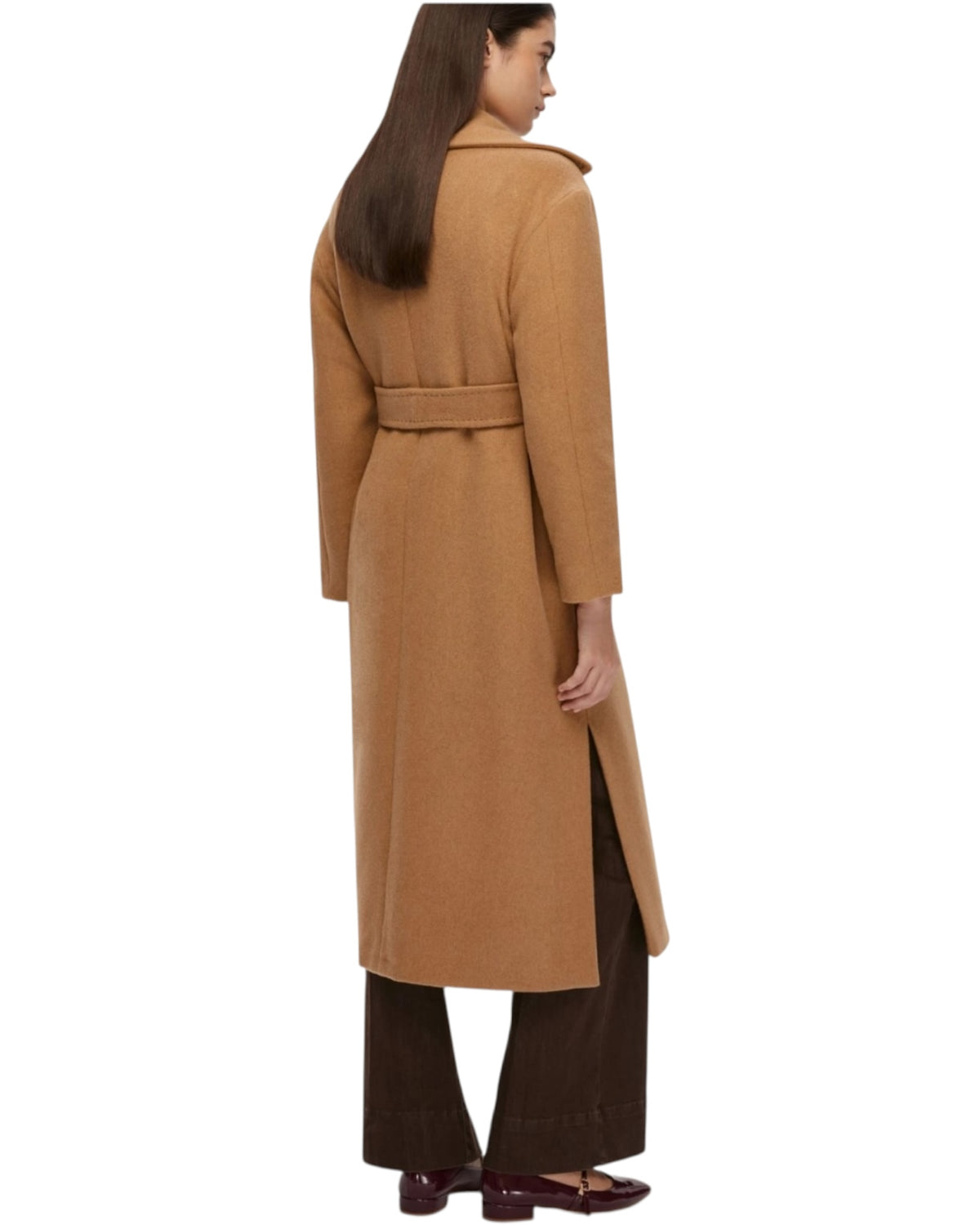 Μακρύ παλτό με ζώνη CADMIO