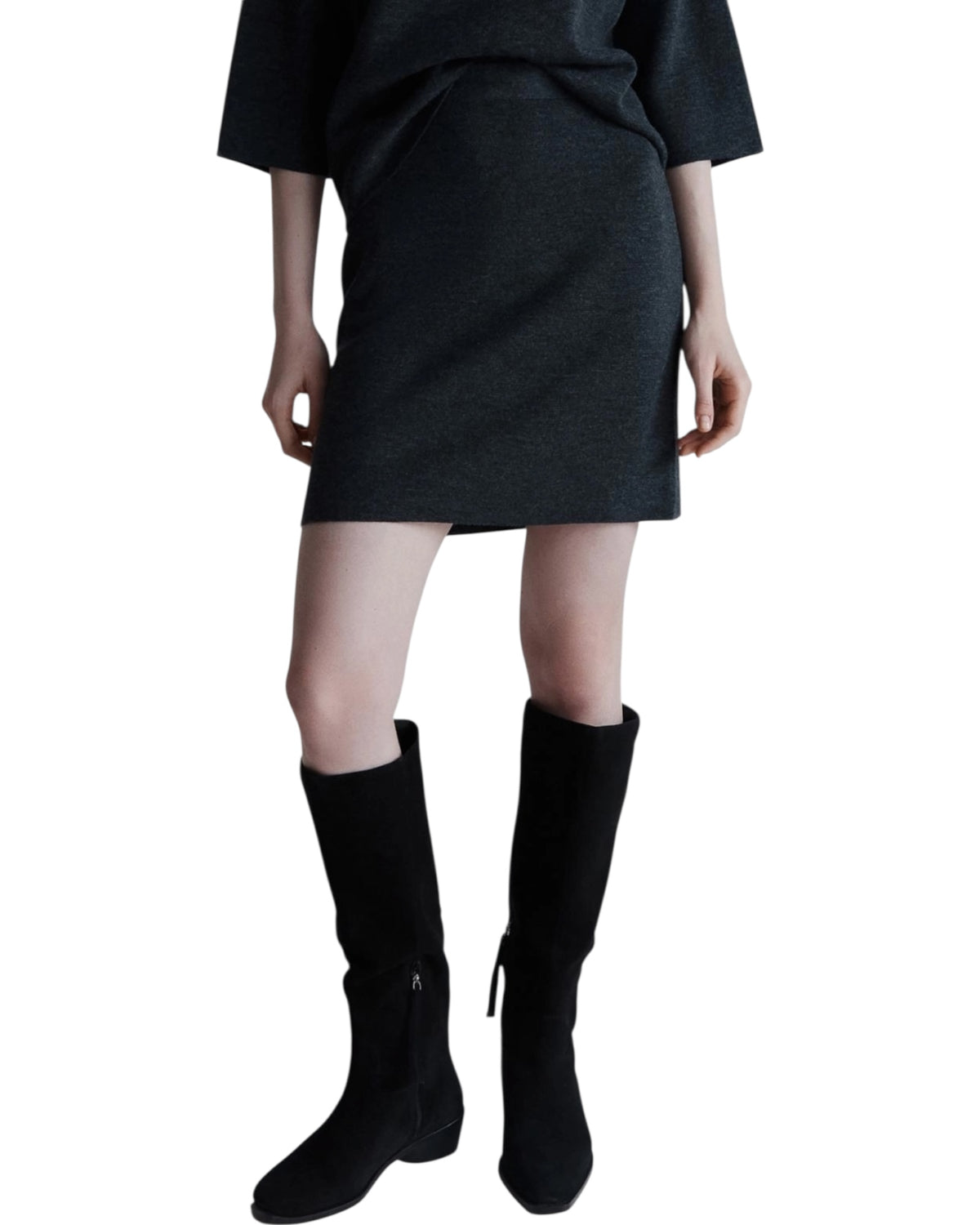 Suede μπότες μέχρι το γόνατο CAMBUSA