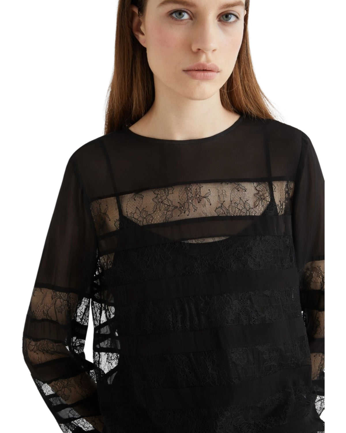 Μπλούζα με δαντέλα PIQUET