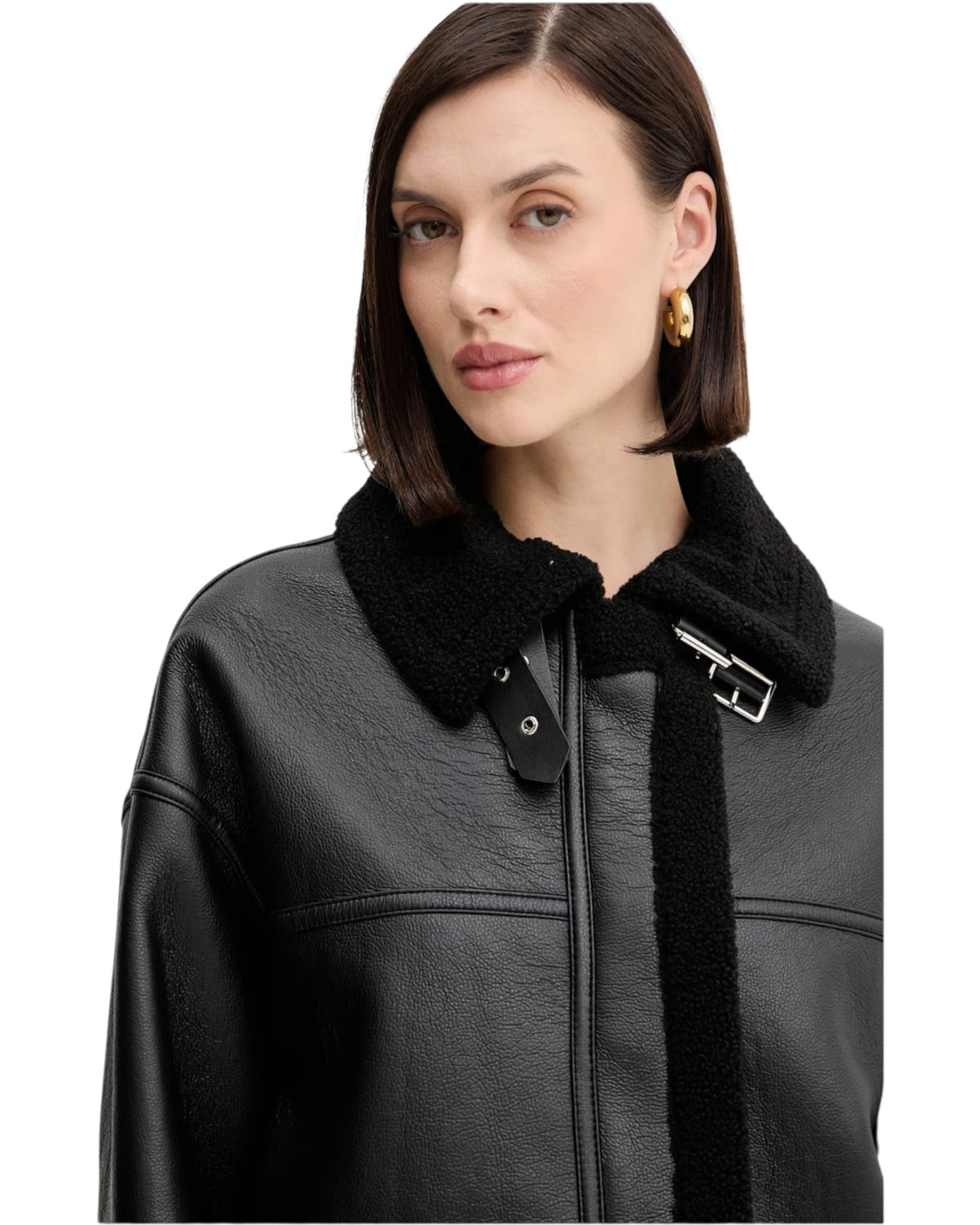 Γυναικείο πανωφόρι από οικολογικό δέρμα LAZOJOSE