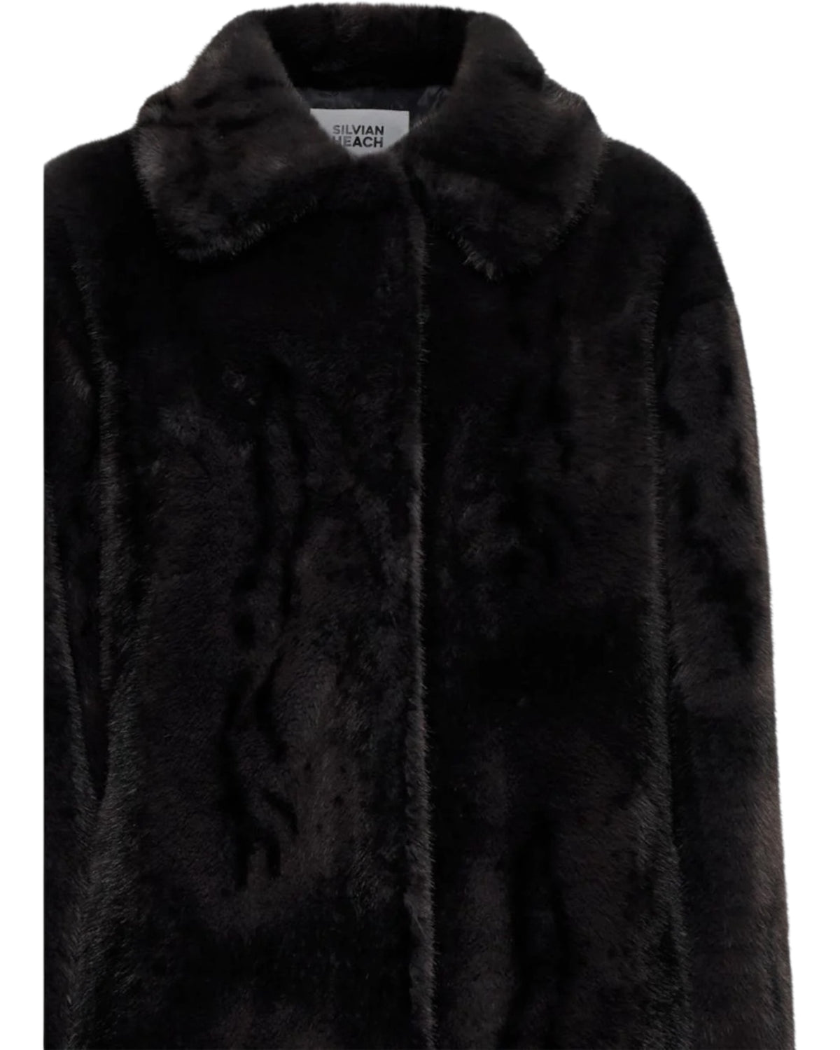 Μακρύ παλτό με όψη γούνας SIBO