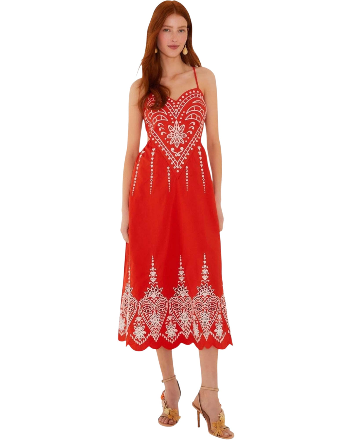 Γυναικείο Φόρεμα Heart Richilieur Sleeveless Midi