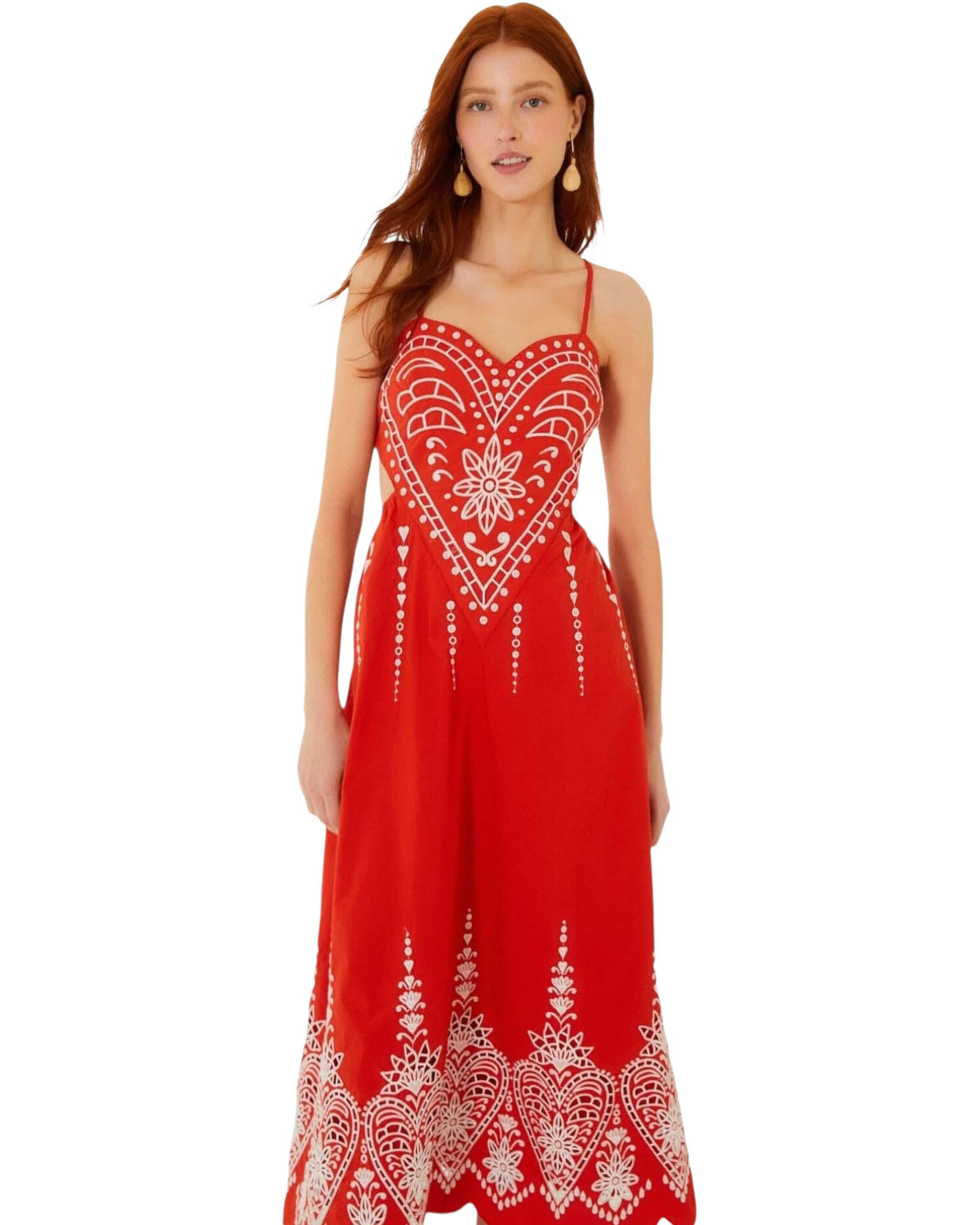 Γυναικείο Φόρεμα Heart Richilieur Sleeveless Midi
