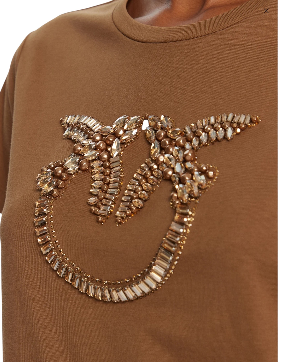 T-shirt με διακοσμημένο λογότυπο Love Birds Quentin