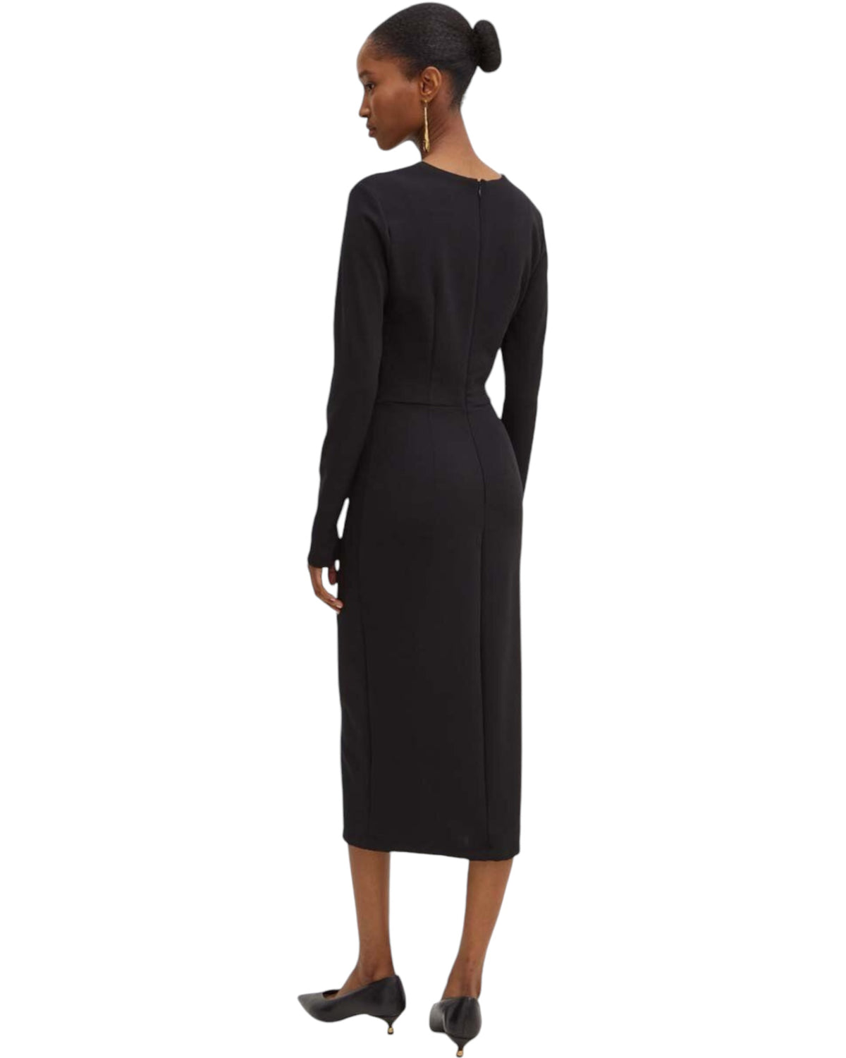 Φόρεμα Midi με V άνοιγμα CLAUSDINE