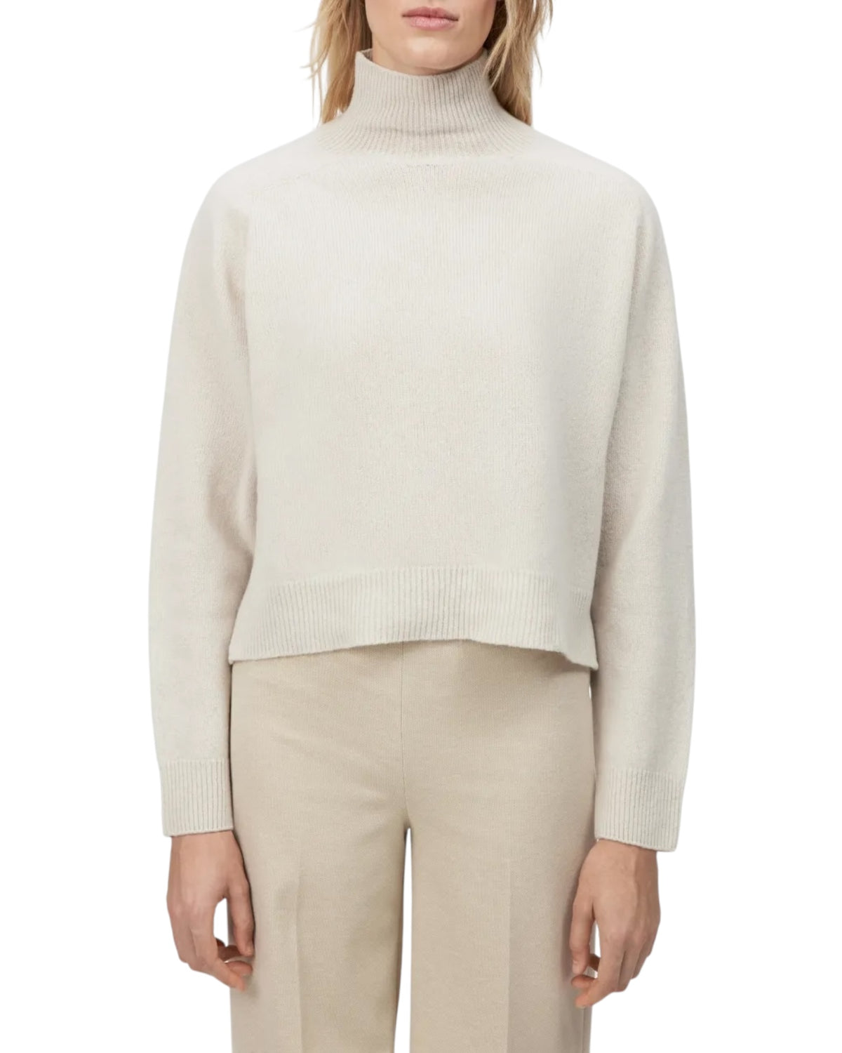 Πουλόβερ με ζιβάγκο από μαλλί LYZIMA