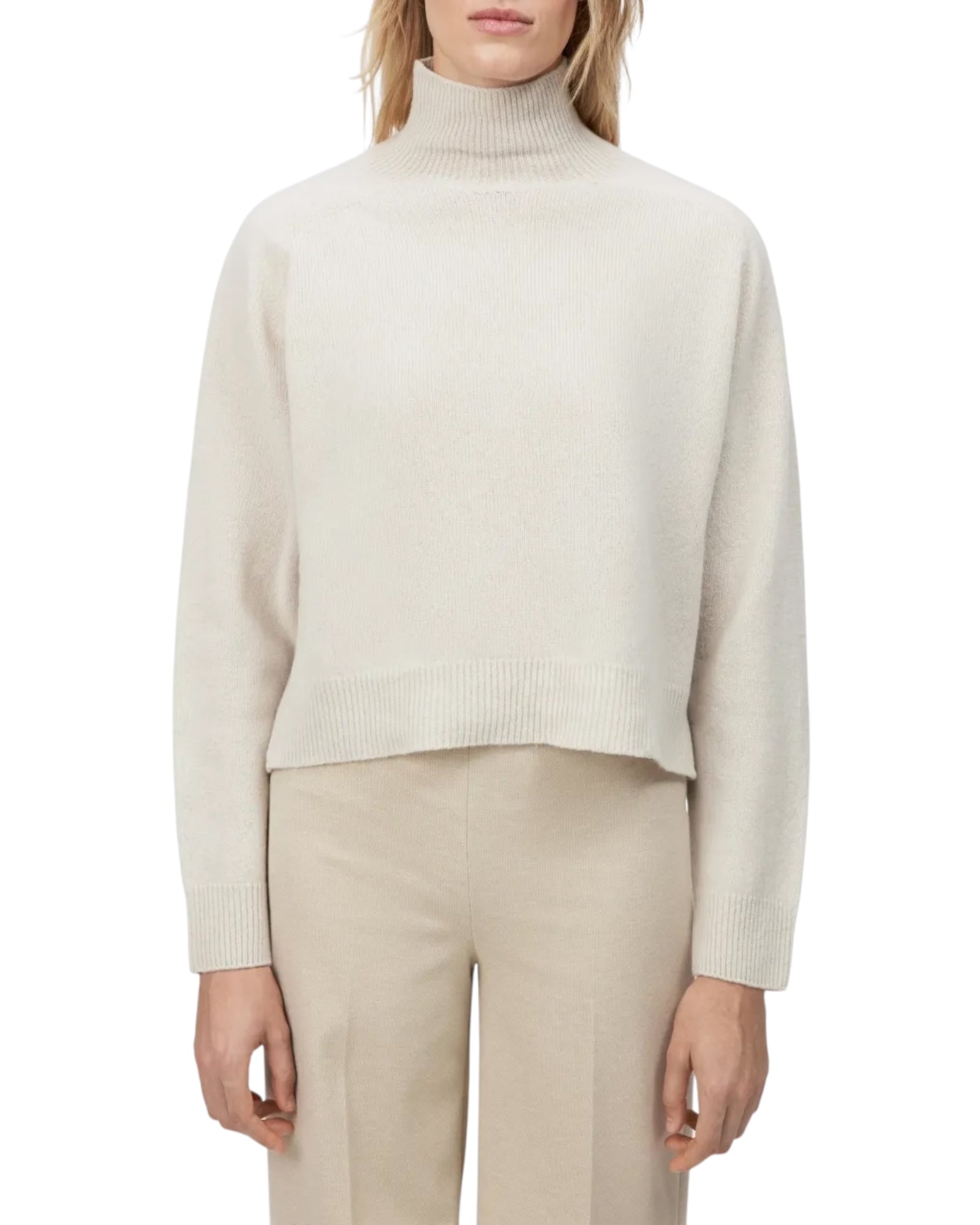 Πουλόβερ με ζιβάγκο από μαλλί LYZIMA