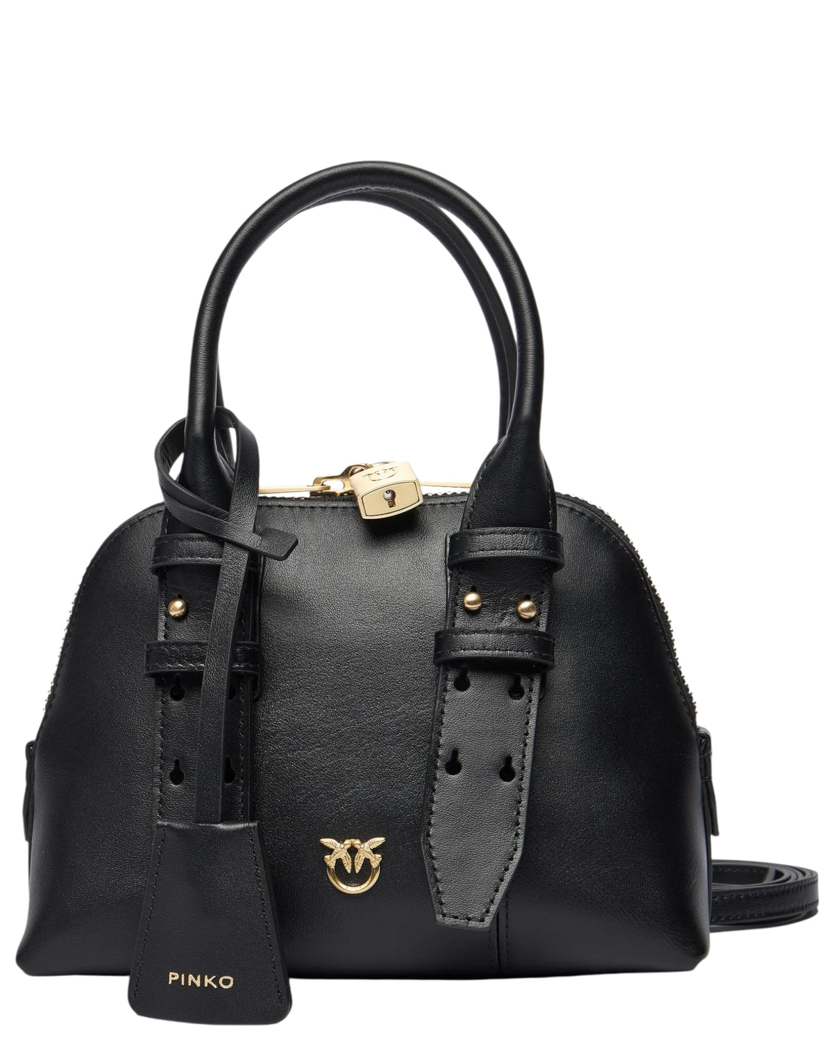 Δερμάτινη τσάντα με φερμουάρ BOWLING BAG MINI