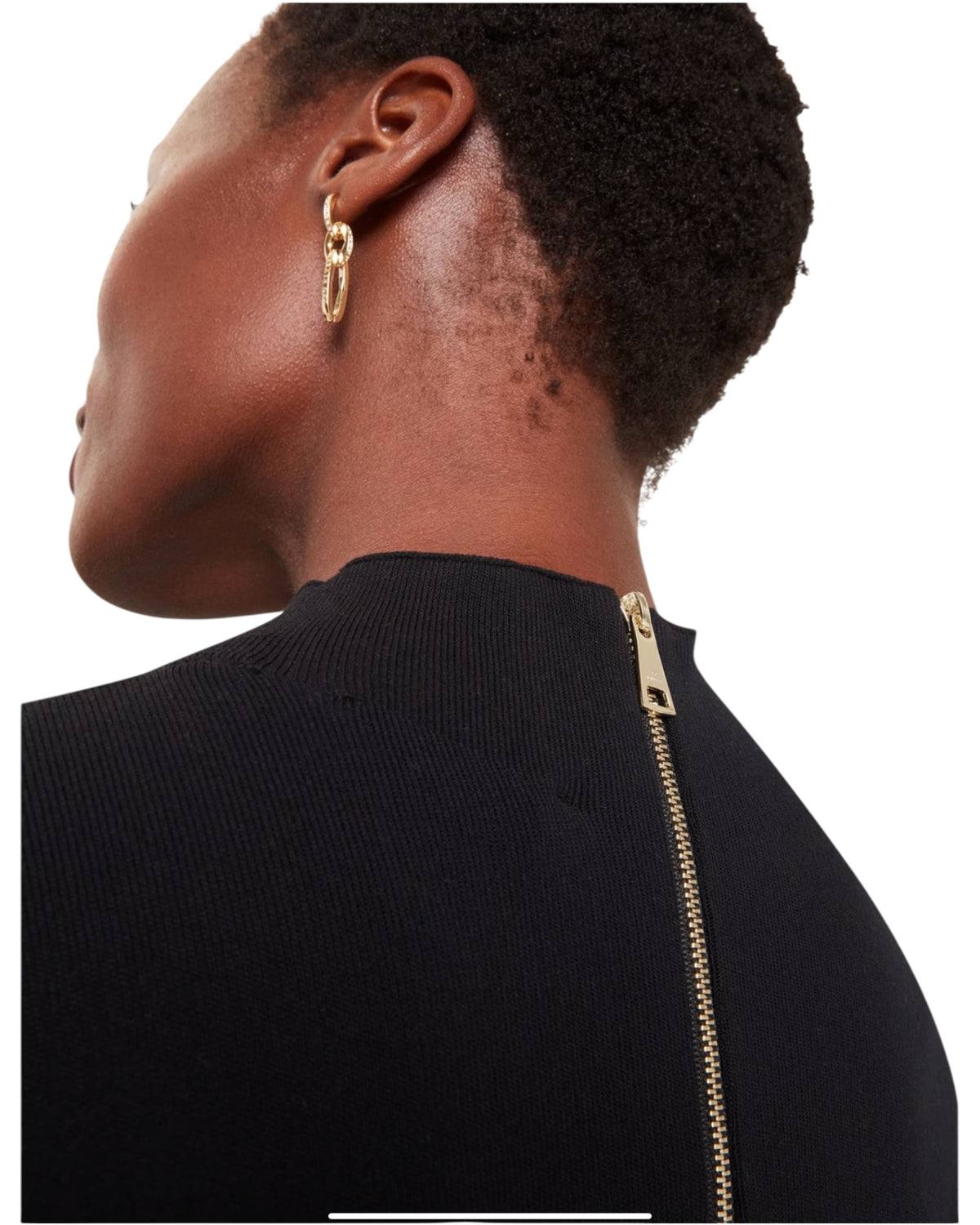 Midi φόρεμα με δερμάτινη φούστα σε γραμμή Α NOVIVA