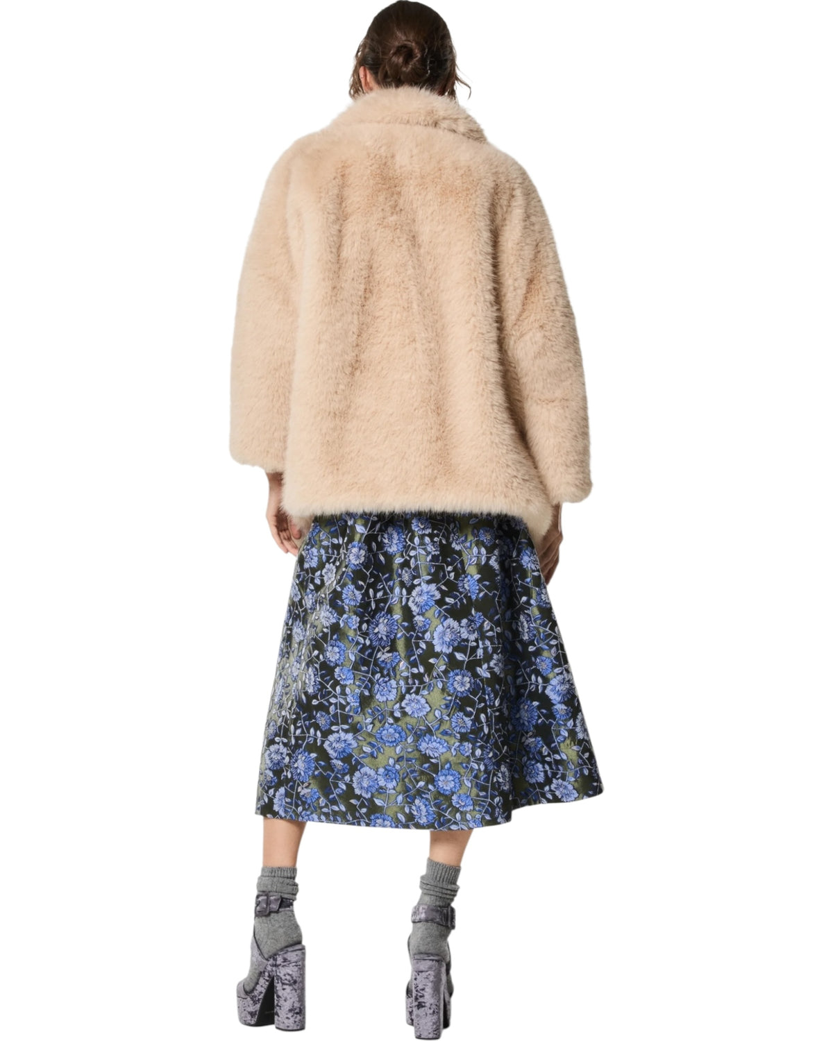 Πανωφόρι από faux γούνα PEPE