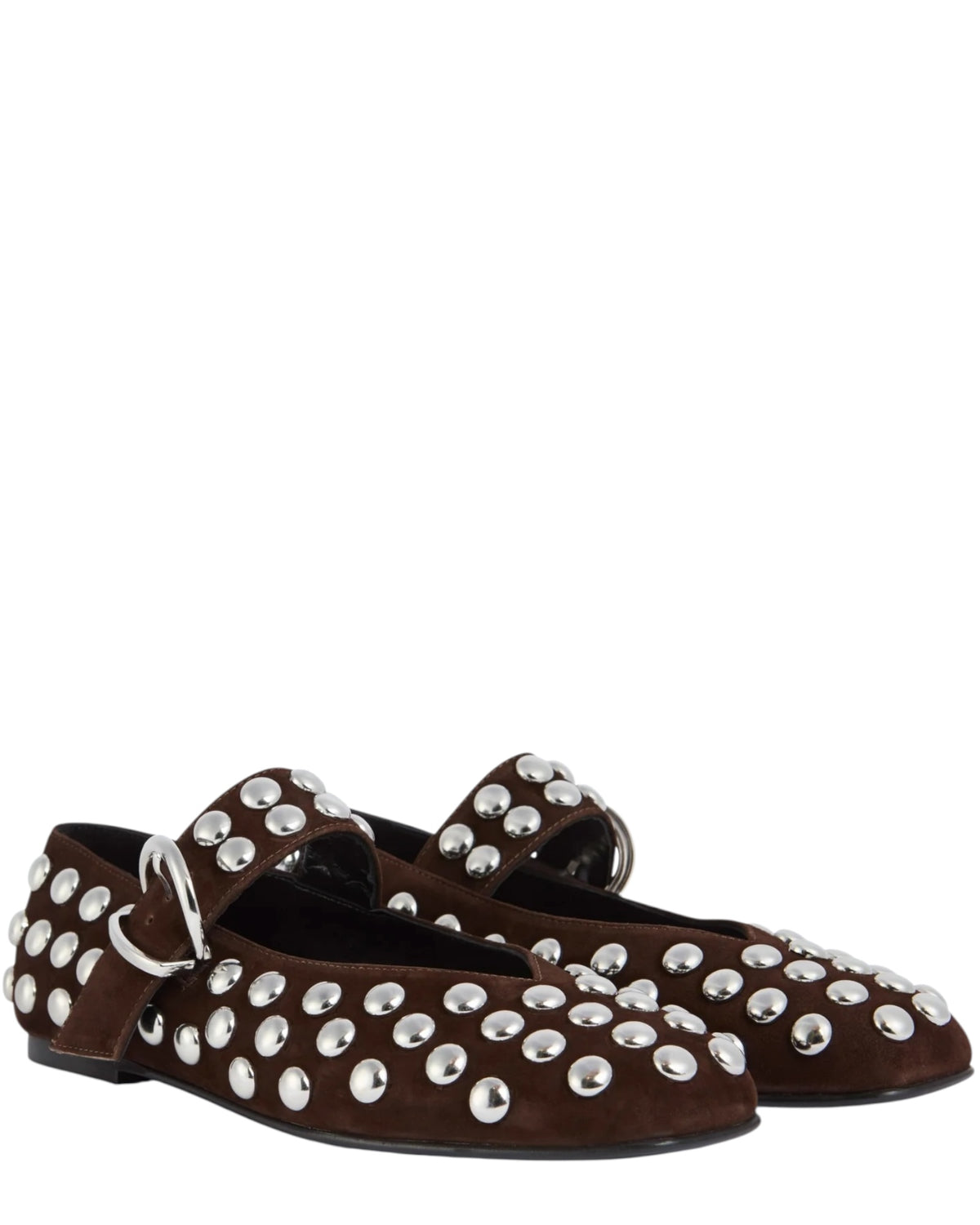 Μπαλαρίνα suede με studs VITTORIA