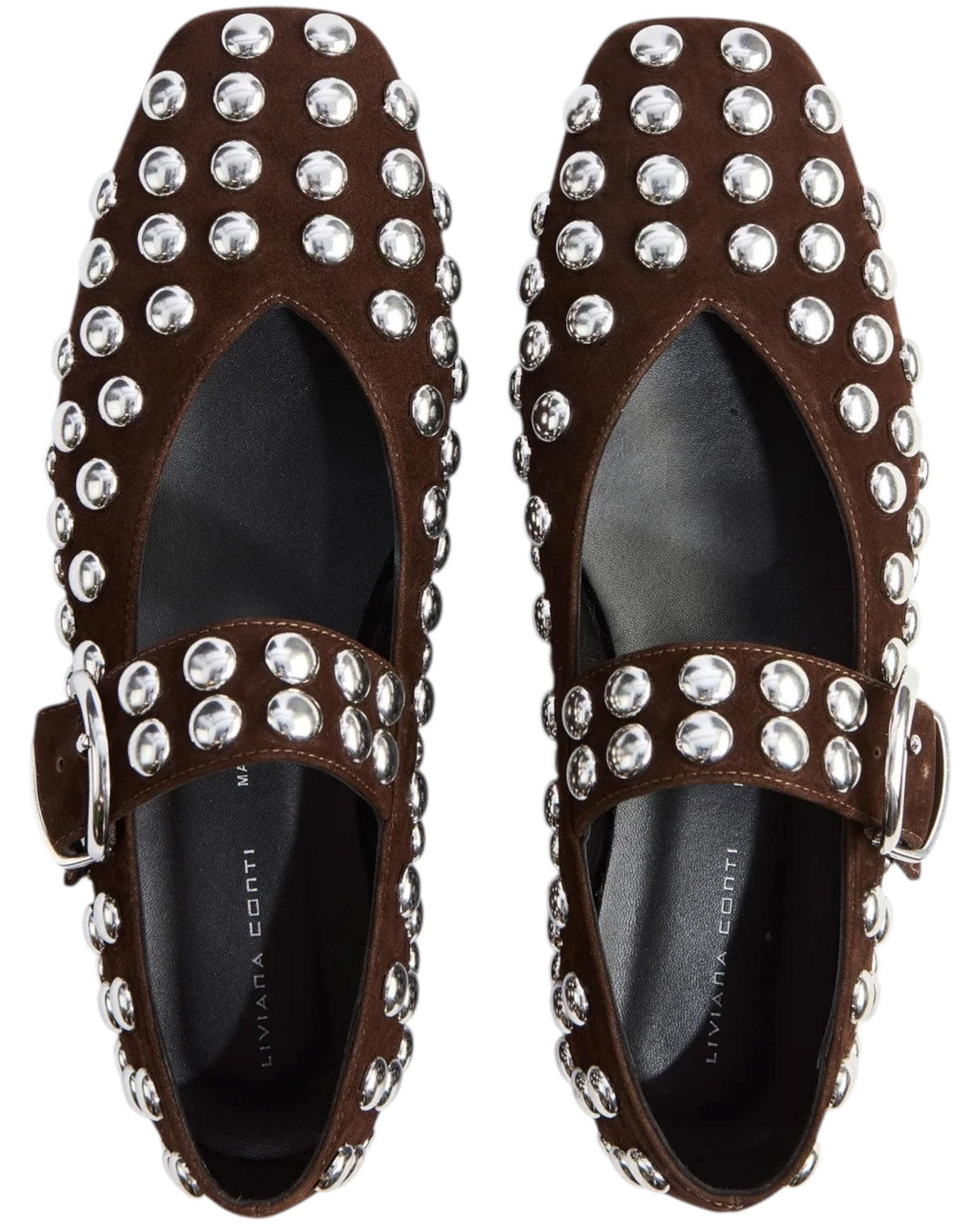 Μπαλαρίνα suede με studs VITTORIA