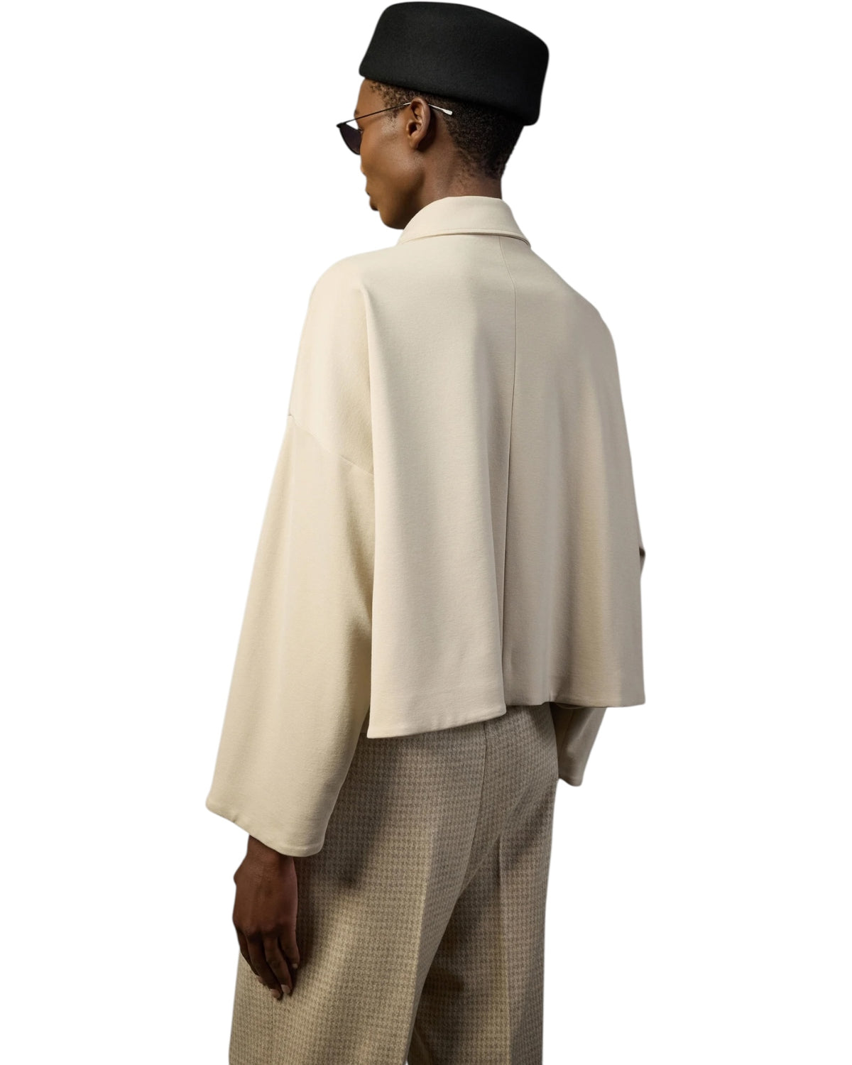 Πουκάμισο crop με φαρδιά εφαρμογή SANDARA