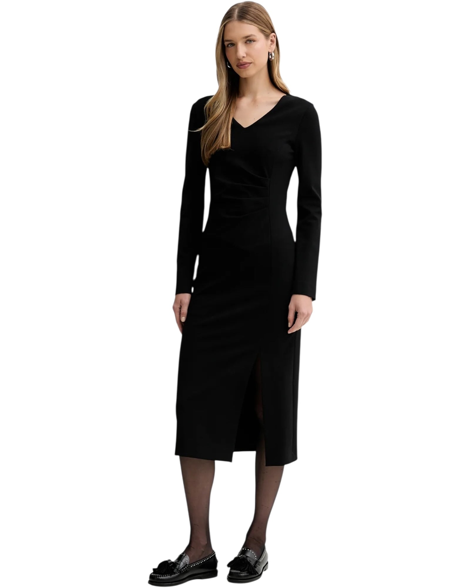 Midi φόρεμα με ντεκολτέ FILIPPA