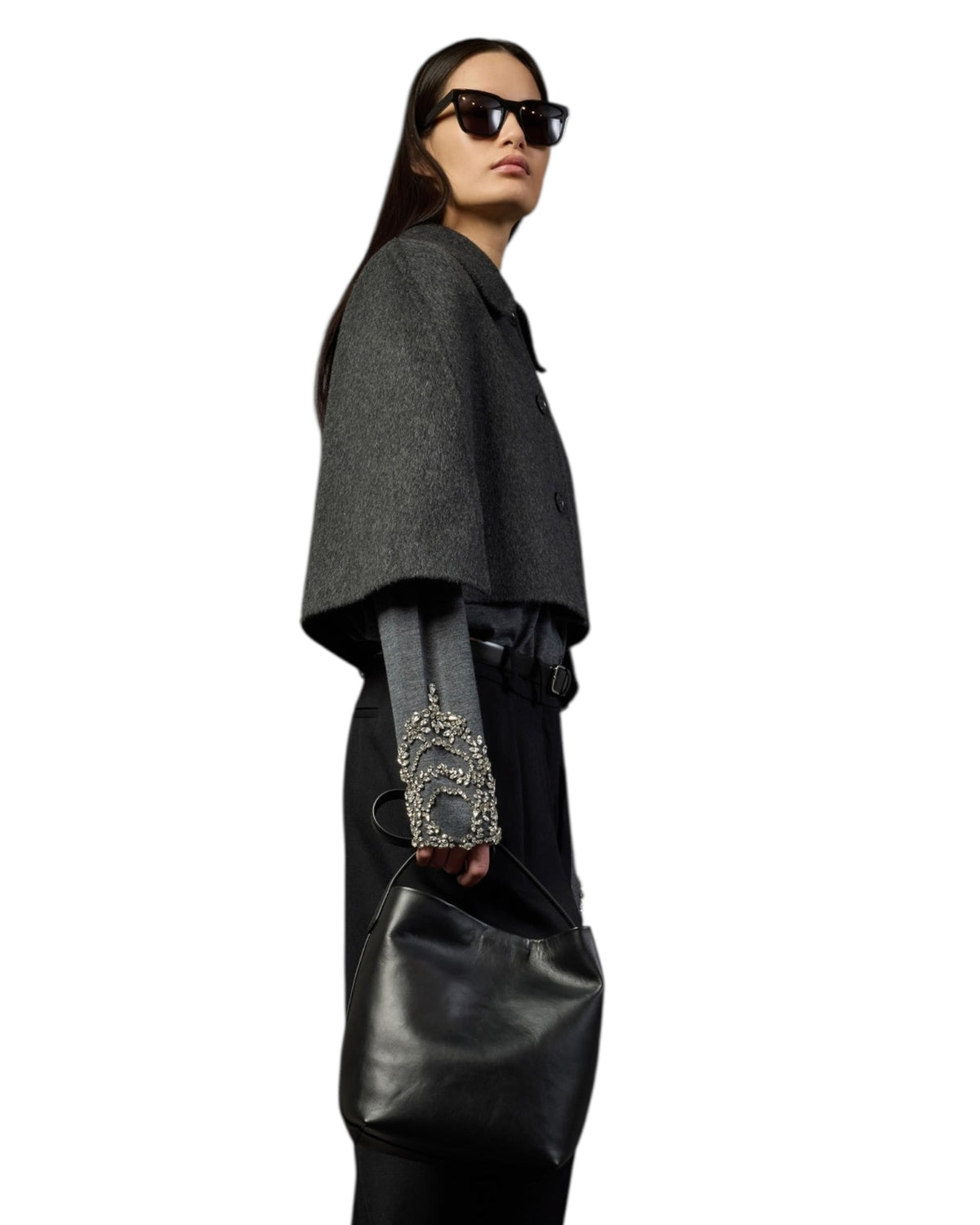 Ζακέτα μάλλινη με στρας EUNICE