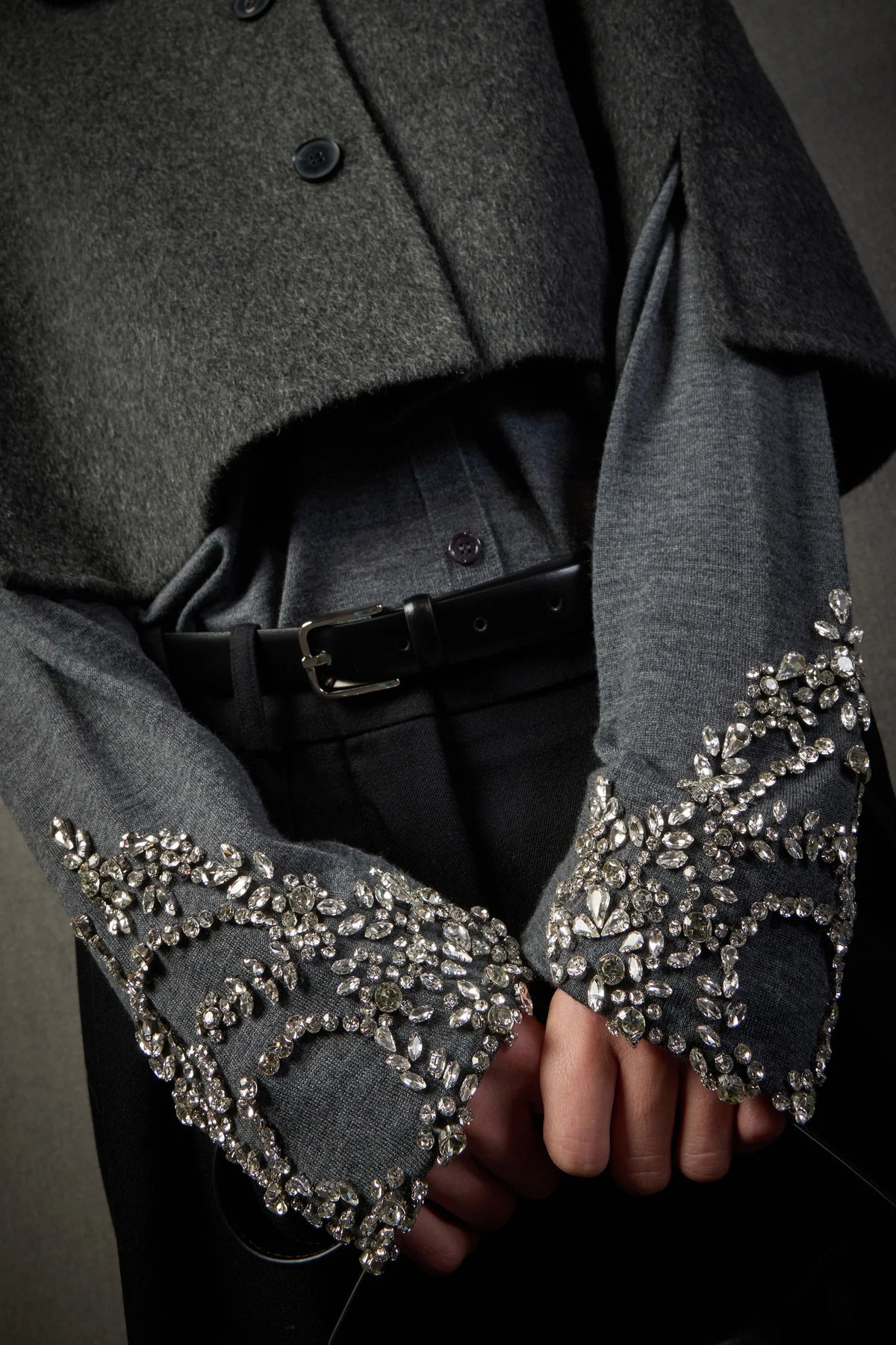 Ζακέτα μάλλινη με στρας EUNICE