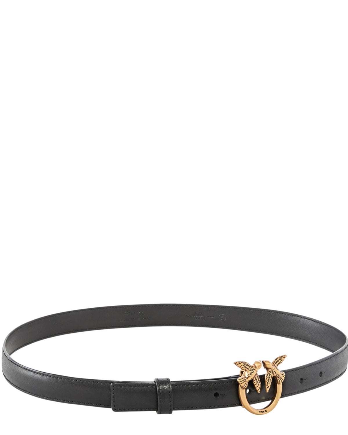 Δερμάτινη λεπτή ζώνη Love Birds 2cm