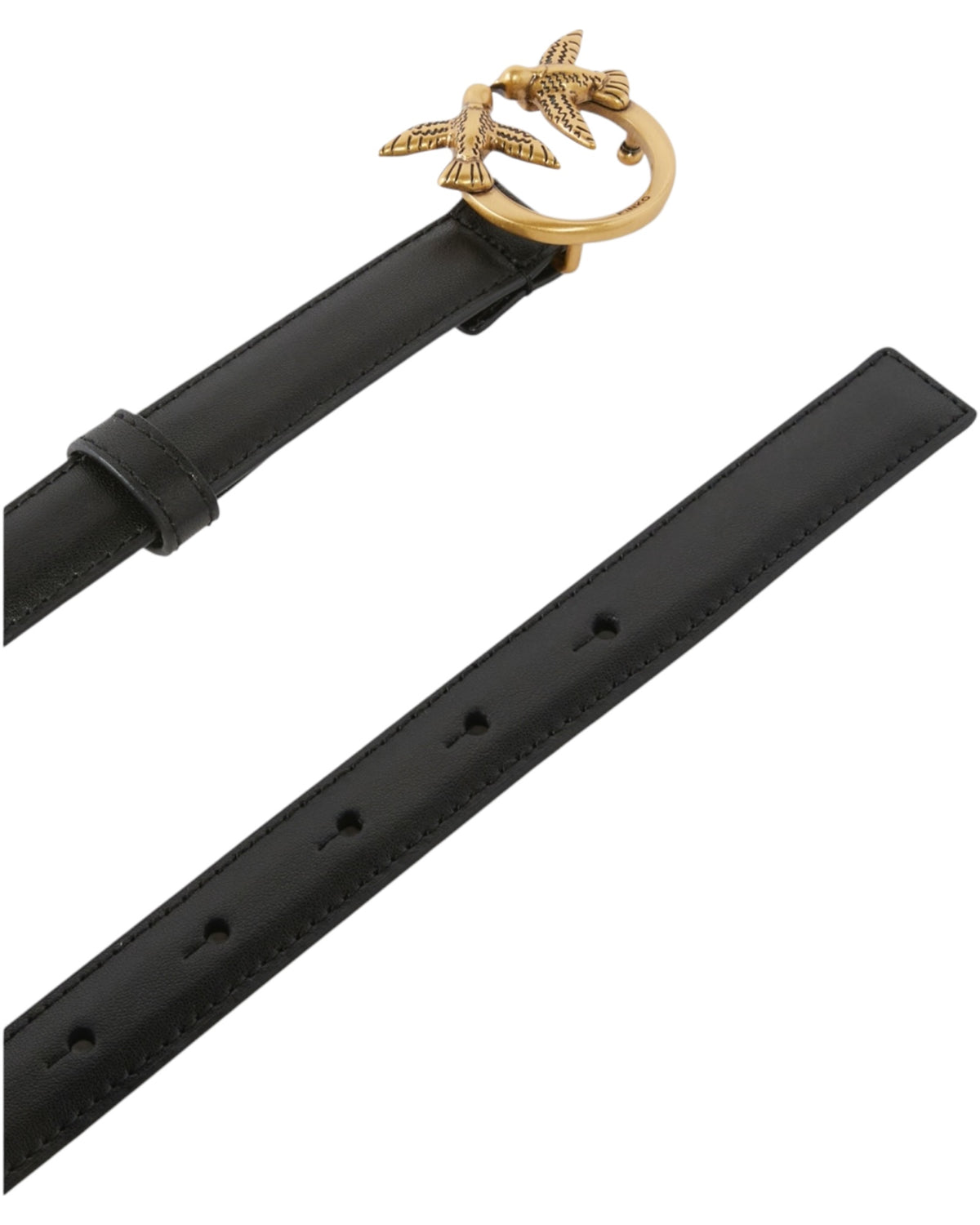 Δερμάτινη λεπτή ζώνη Love Birds 2cm