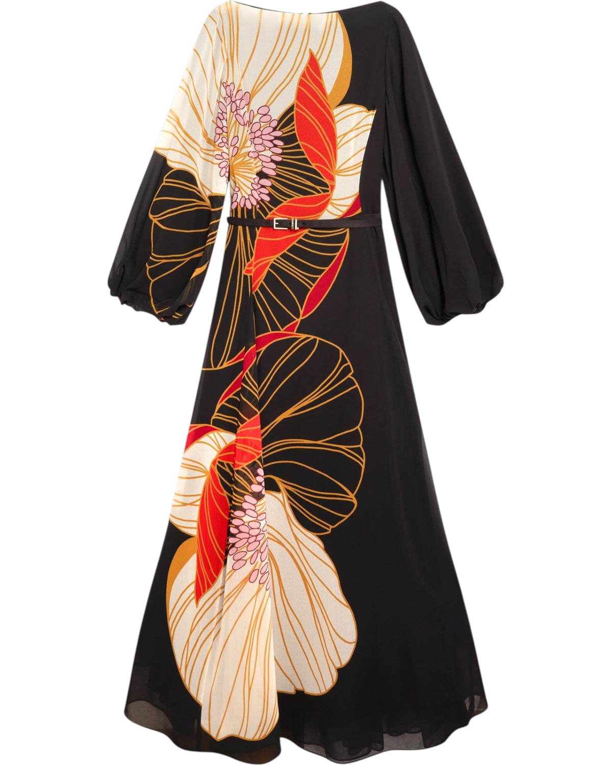 Maxi φόρεμα με μακριά μανίκια CAMMELI