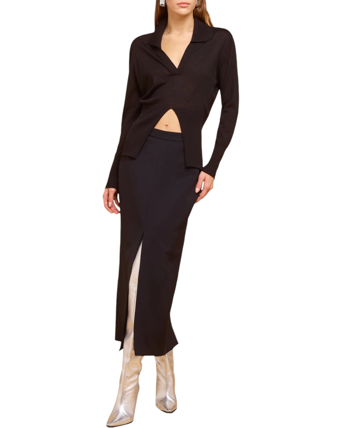 Φούστα Midi με σκίσιμο