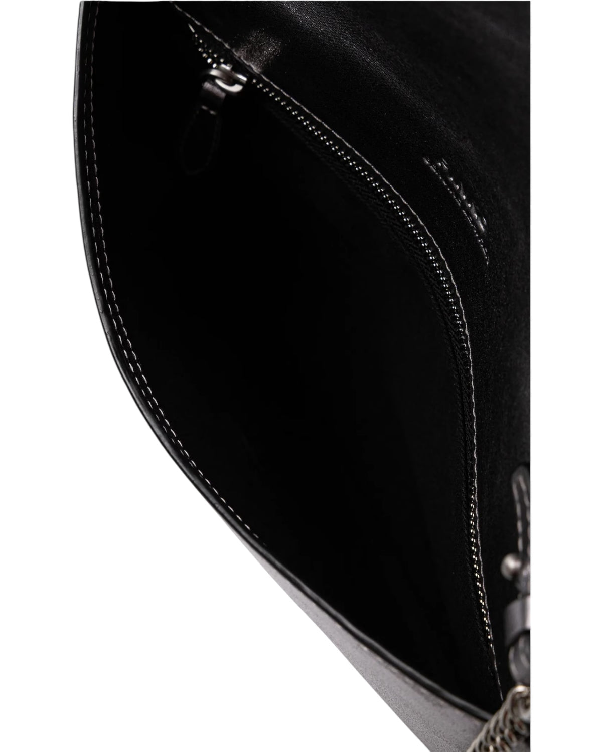 Μεταλλικό δερμάτινο τσαντάκι με καπάκι