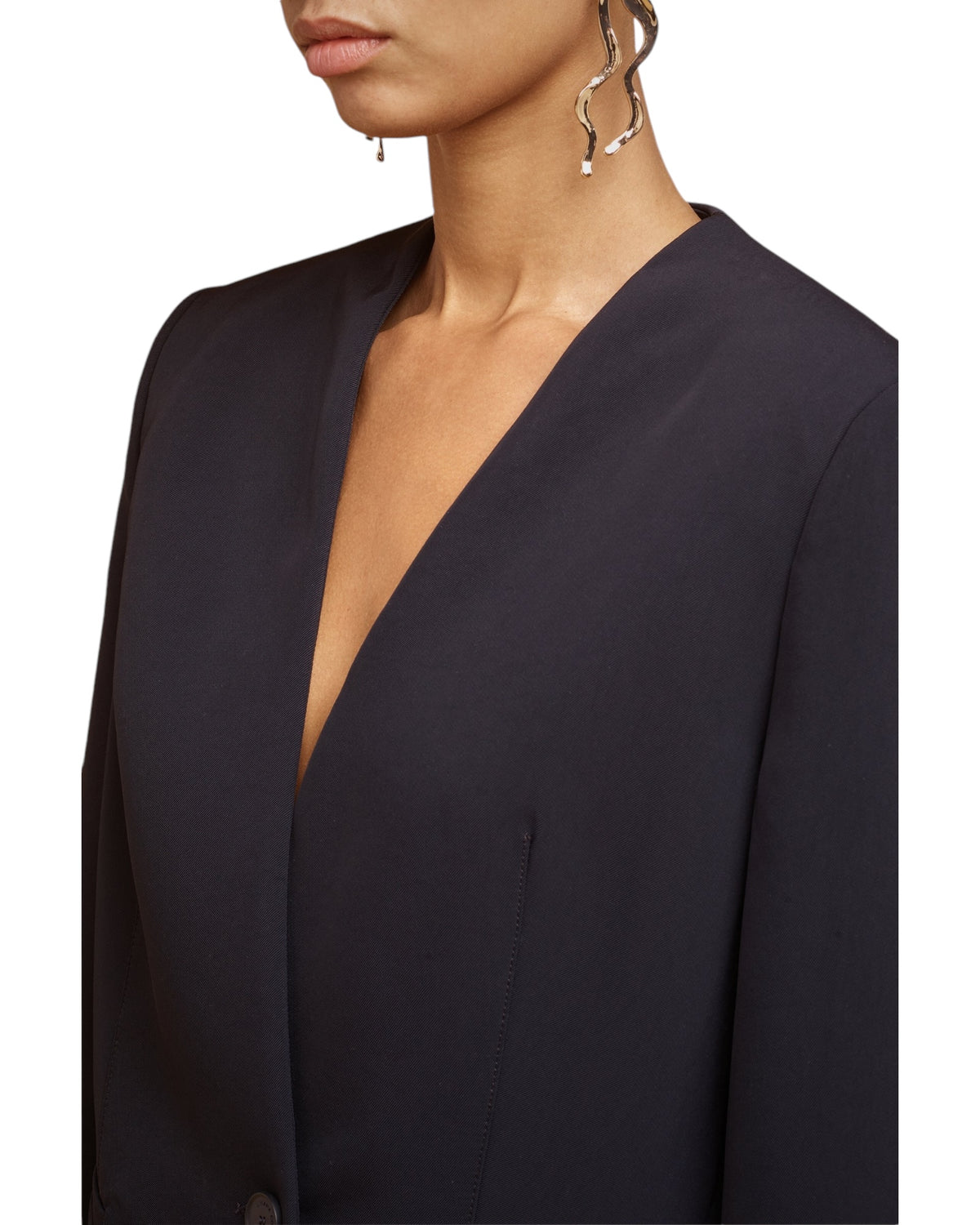 Blazer με κουμπί και τσέπες