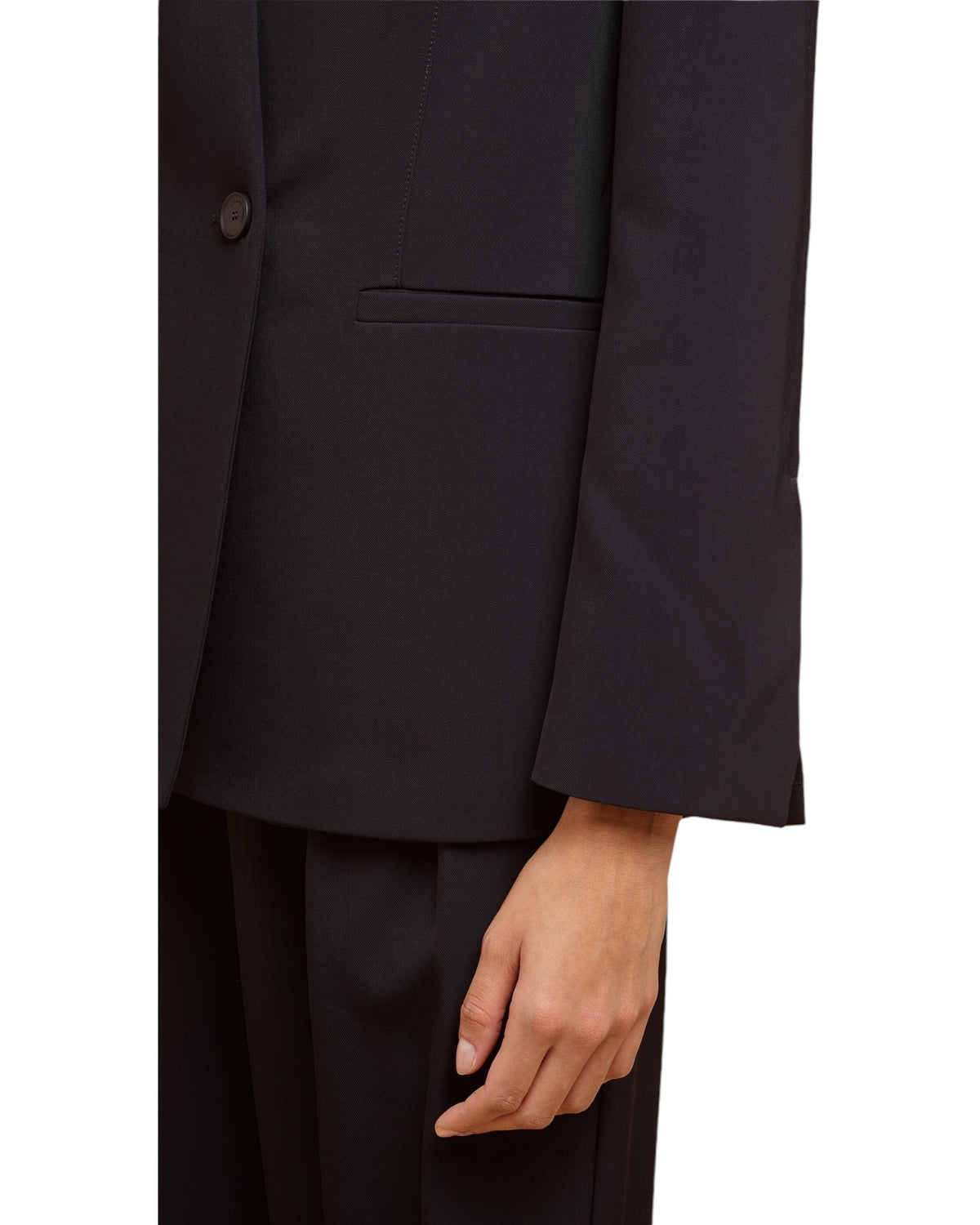 Blazer με κουμπί και τσέπες