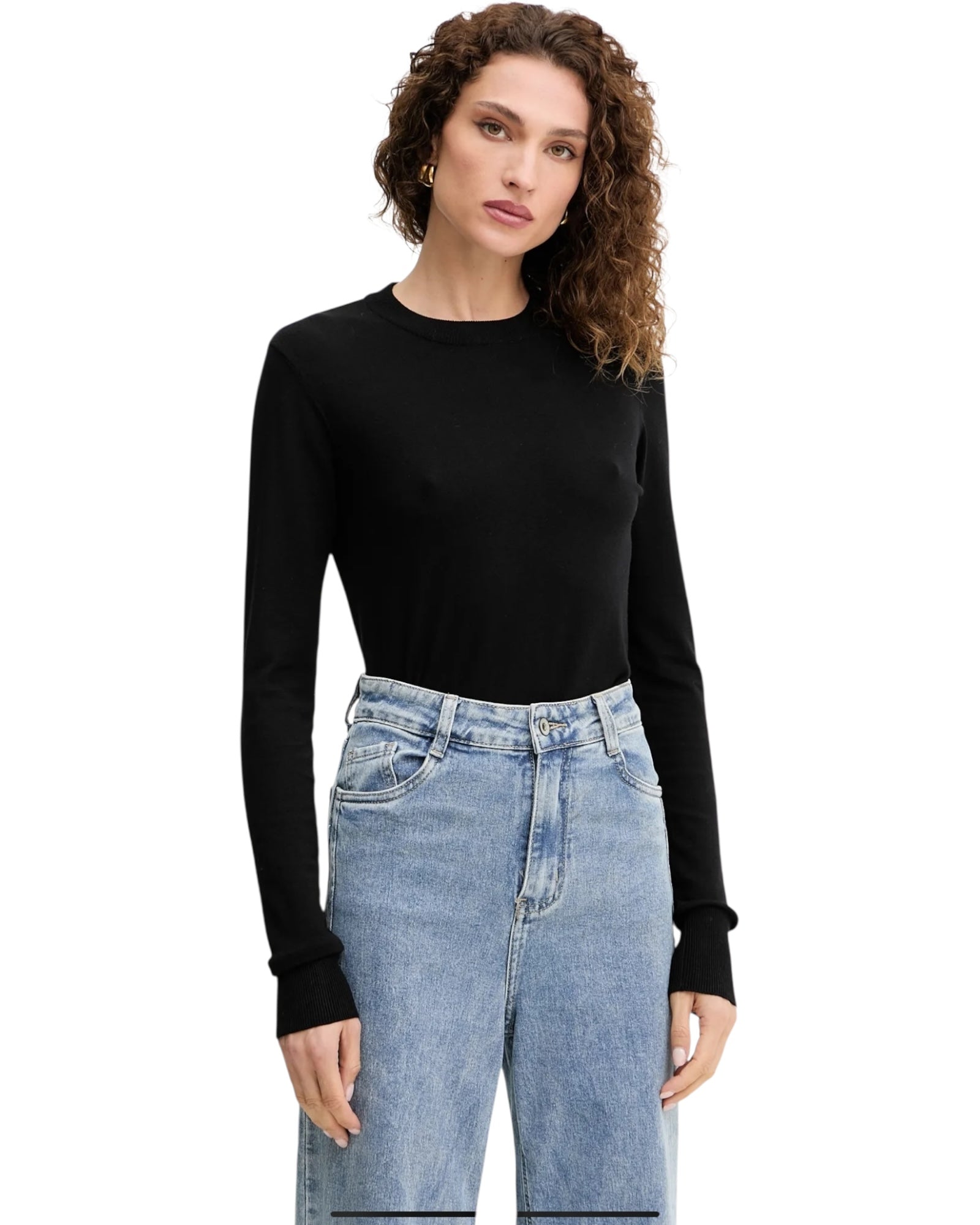 Πουλόβερ από λεπτό πλεκτό LETALO