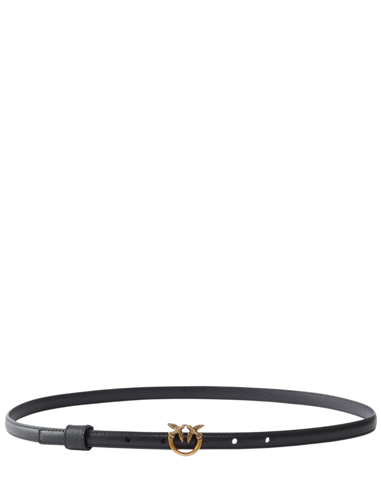 Λεπτή ζώνη με αγκράφα Love Birds 1 cm