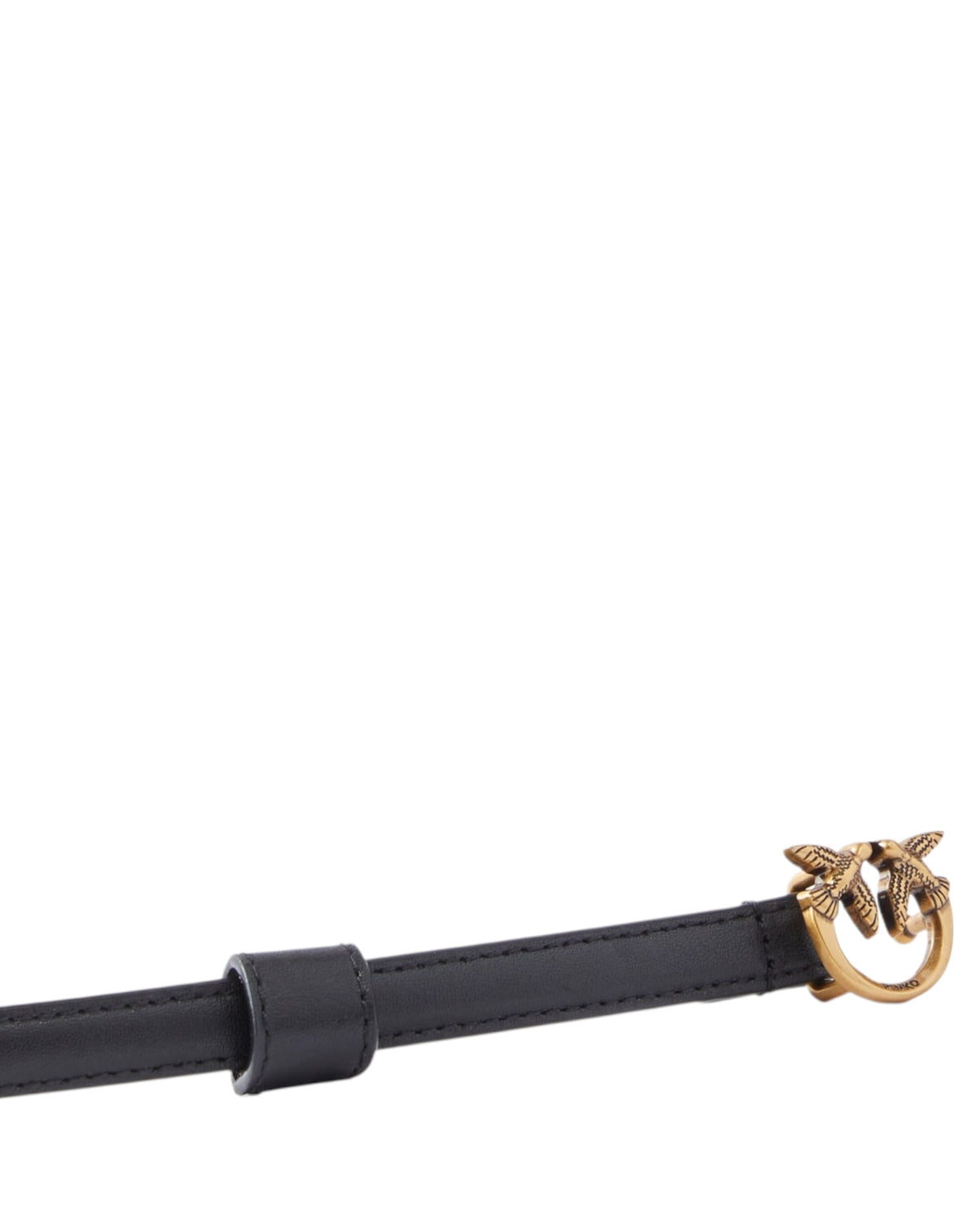 Λεπτή ζώνη με αγκράφα Love Birds 1 cm