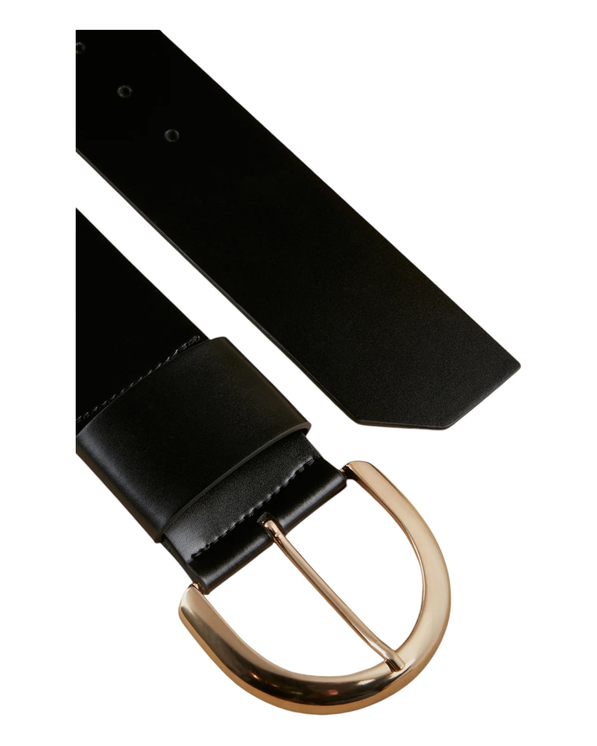 Ζώνη δερμάτινη με χρυσές λεπτομέρειες