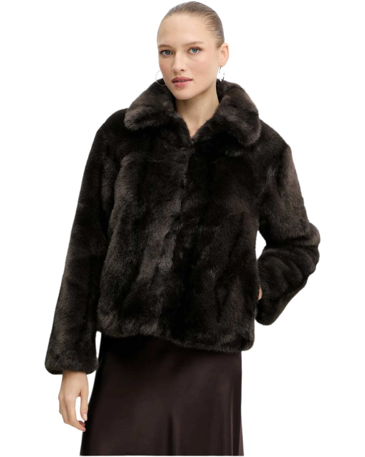 Κοντό παλτό από faux γούνα LIZOAIN