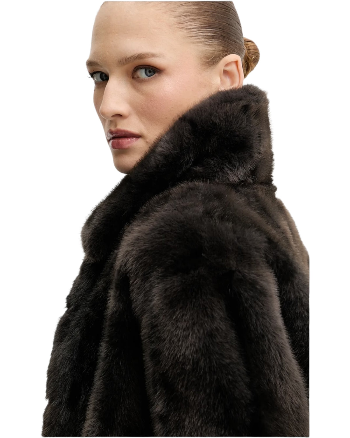 Κοντό παλτό από faux γούνα LIZOAIN