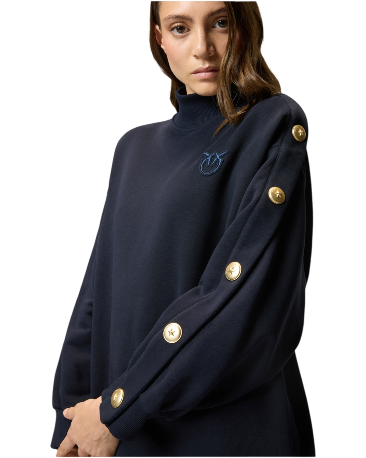 Μάξι φλις πουλόβερ με κουμπιά MUESLI MAXI