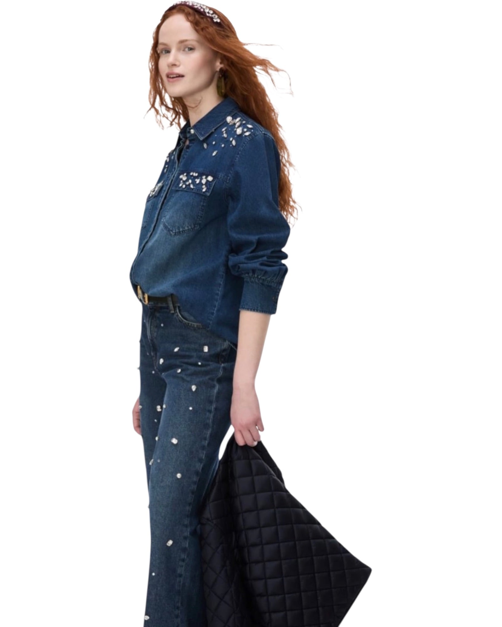 Πουκάμισο με στρας IBLAGGRAVI