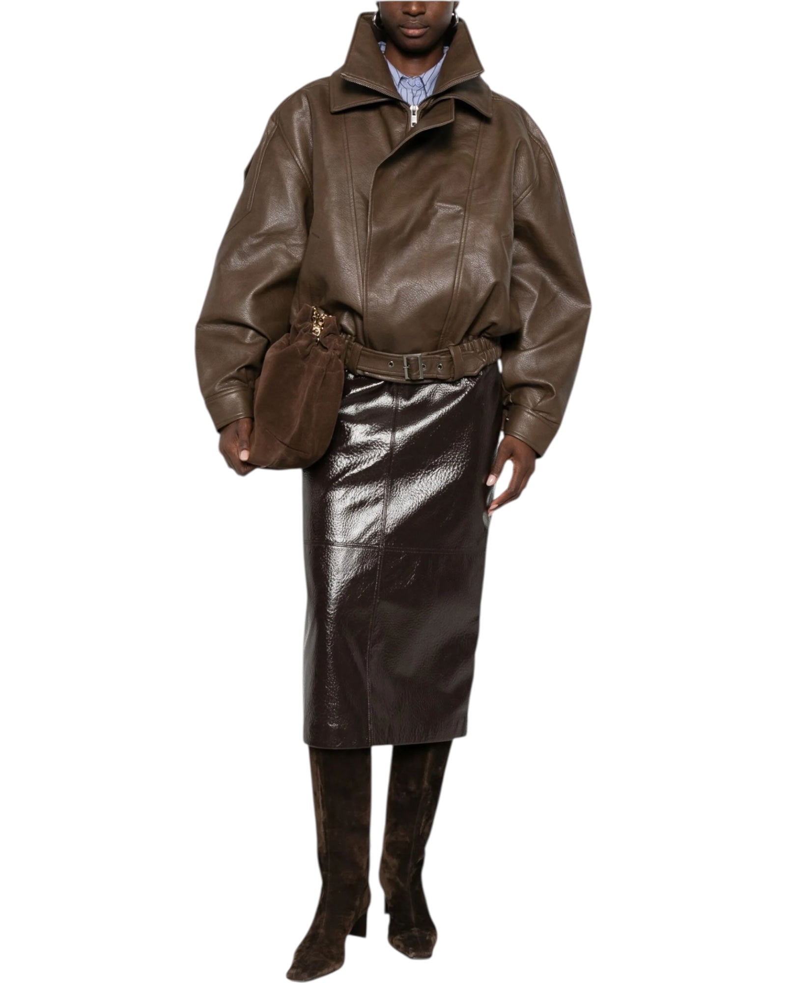 Γυναικείο μπουφάν bomber με φερμουάρ