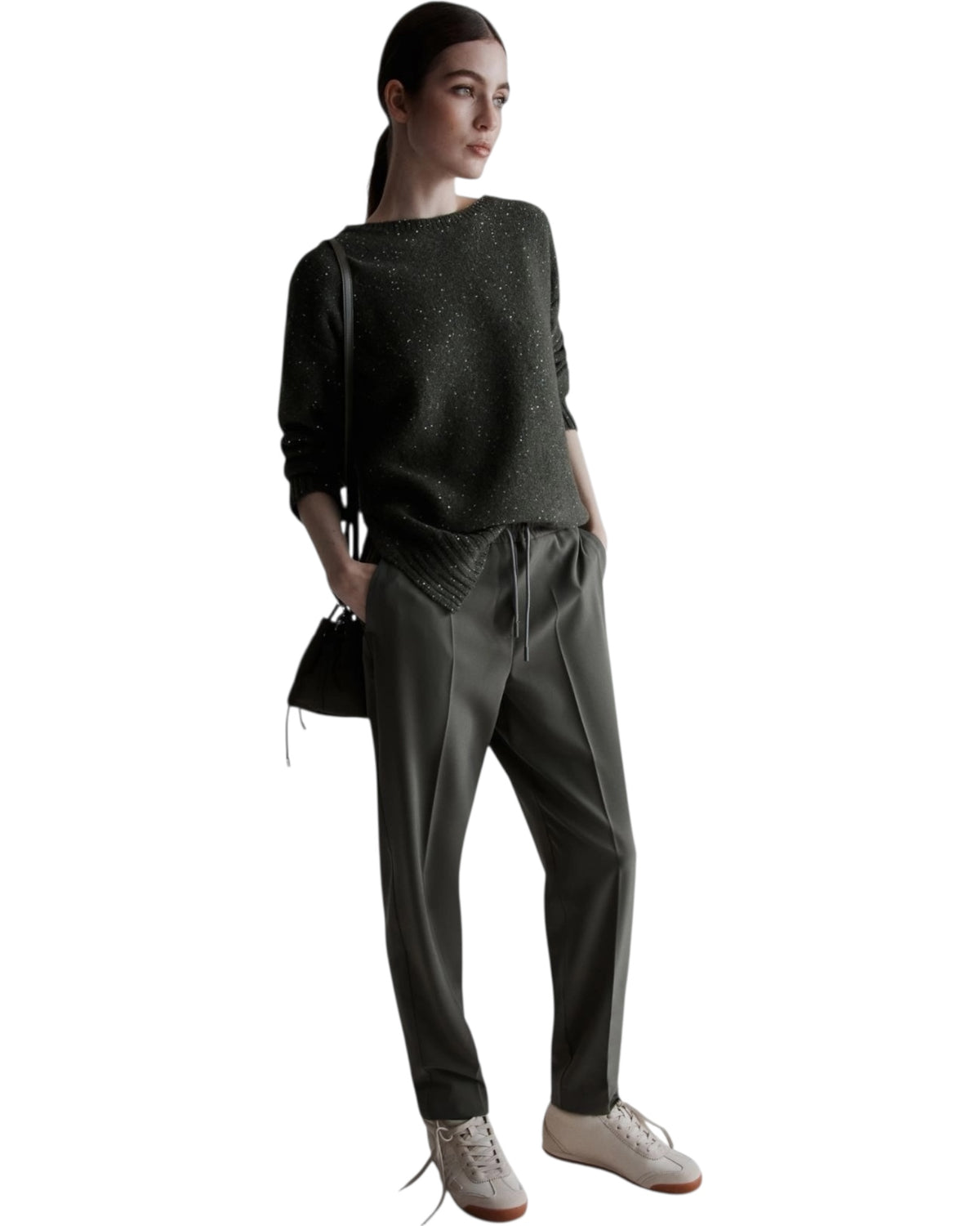 Ελαστικό παντελόνι twill SEME