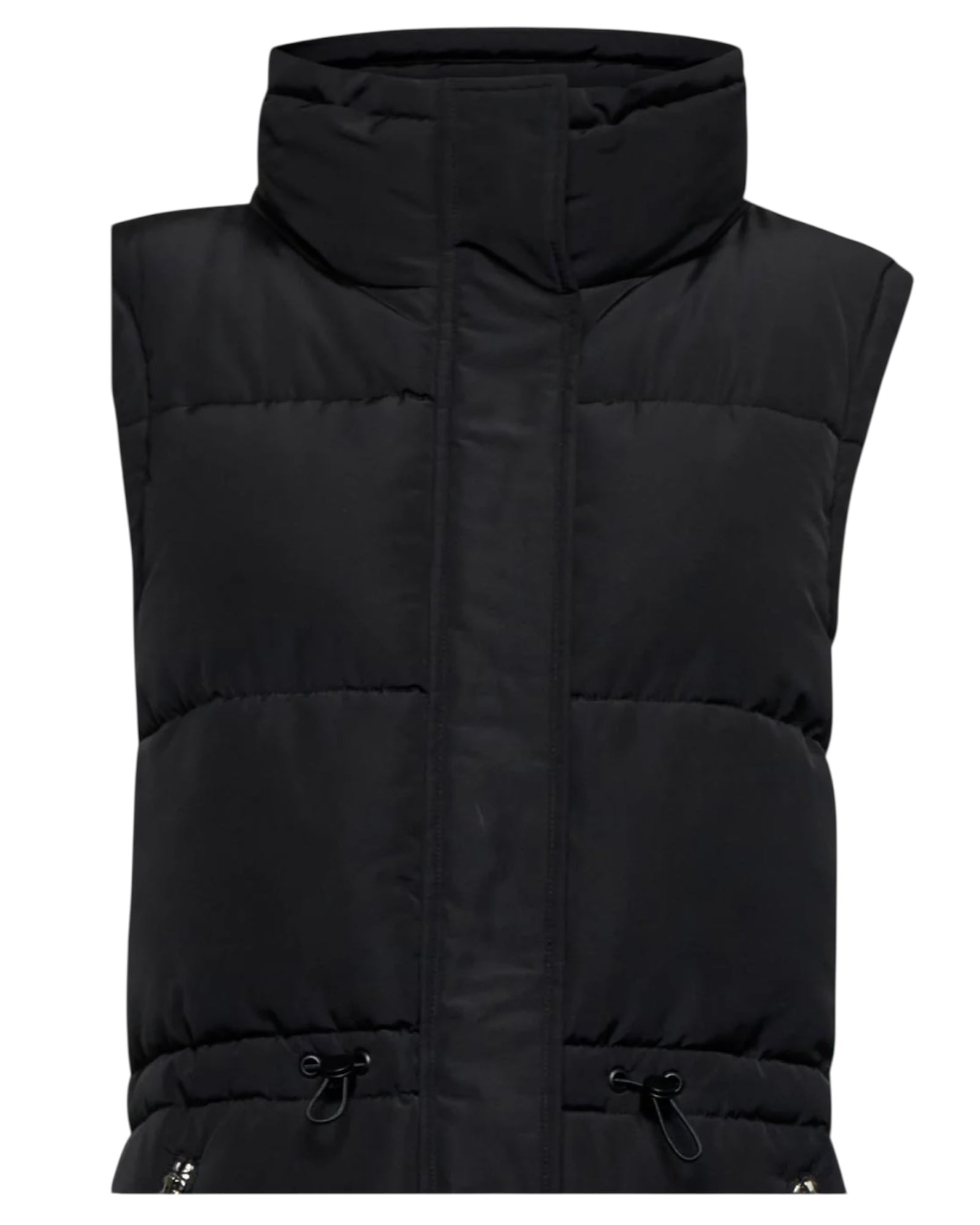 Μακρύ γιλέκο με επένδυση και ζώνη