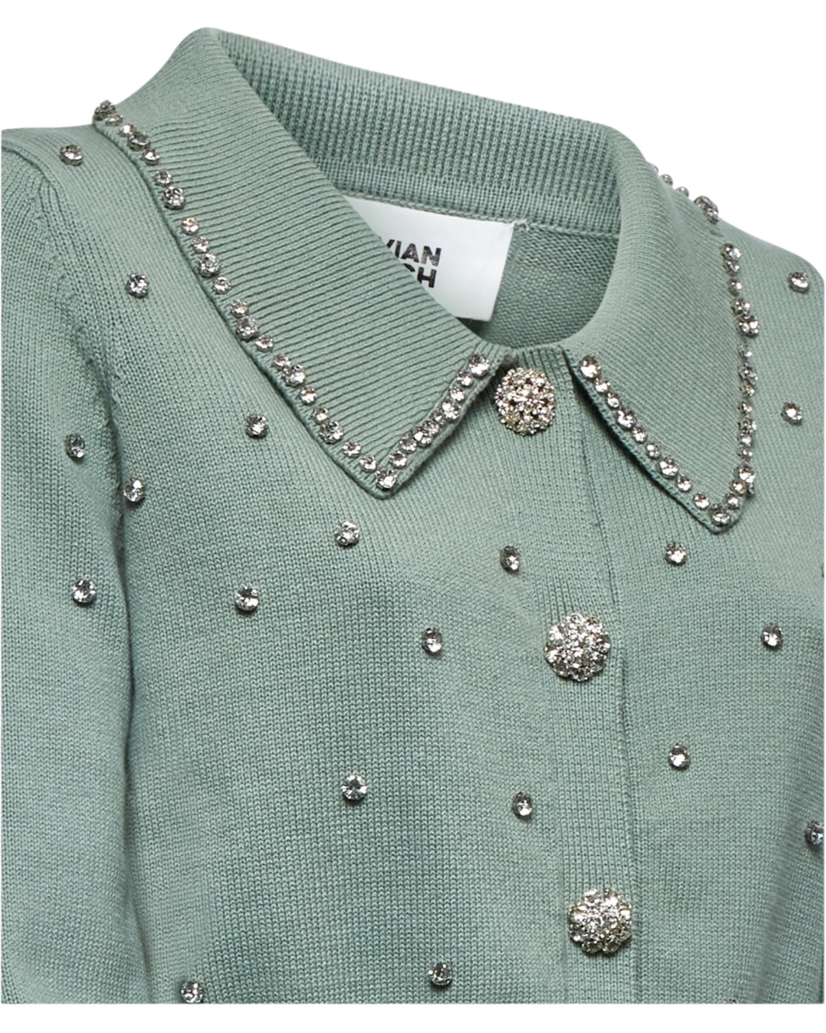 Ζακέτα με γιακά και λεπτομέρειες από κοσμήματα NOLLEY