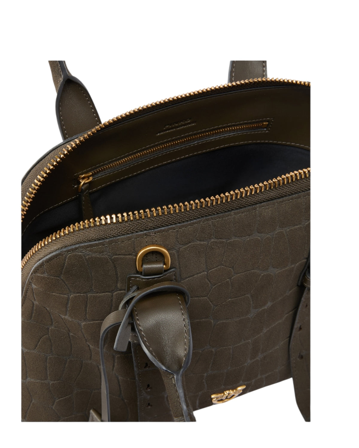 Escape Bag in crocodile-print leather