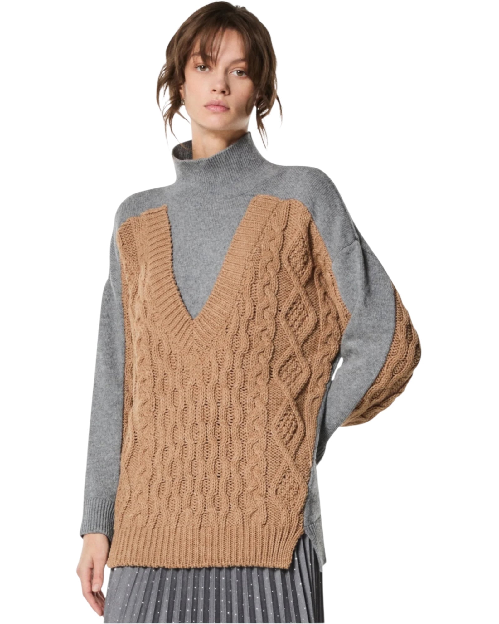 Πουλόβερ με ζιβάγκο MARIELLA